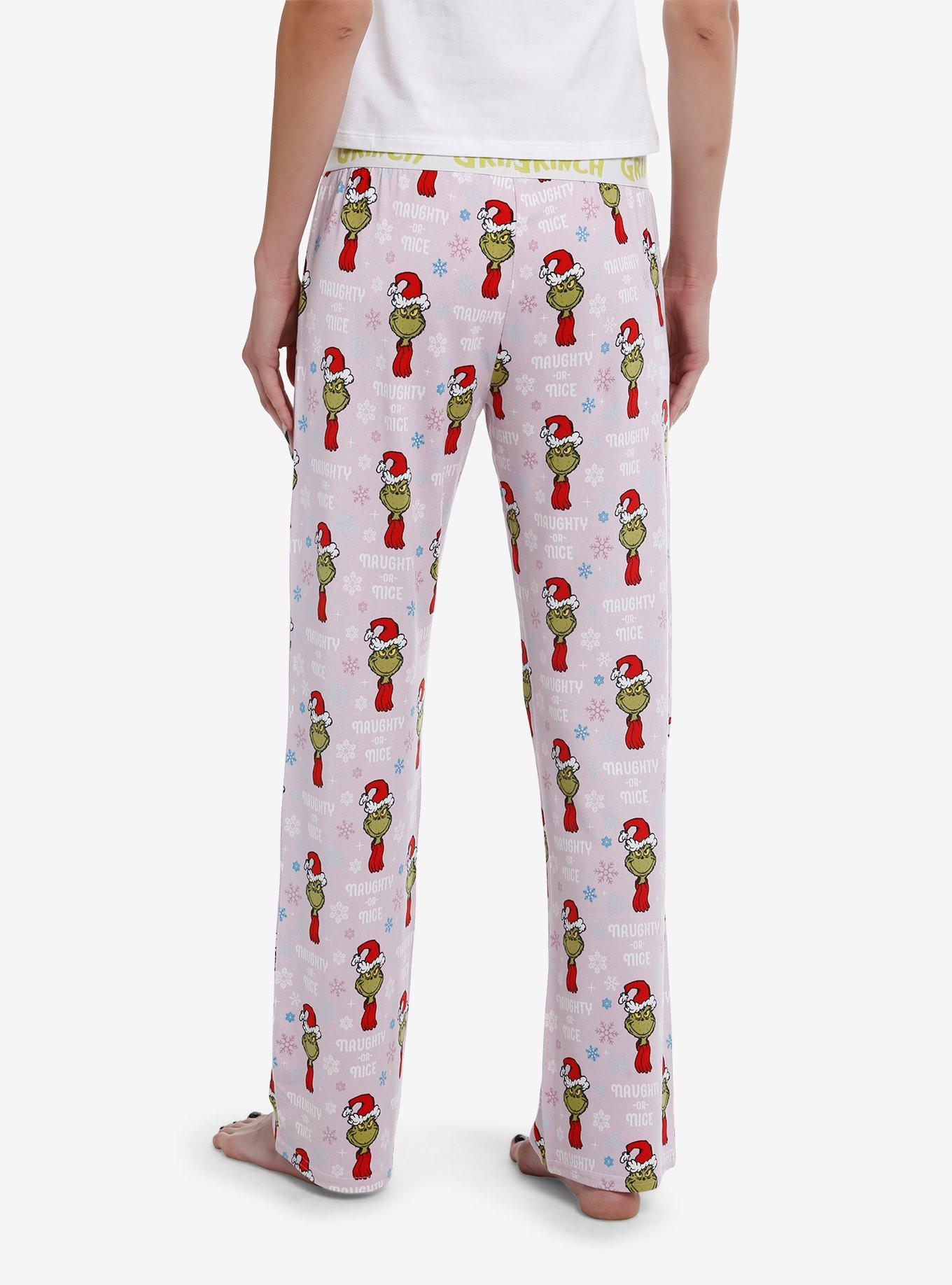 Dr. Seuss How The Grinch Stole Christmas Naughty Or Nice Pajama Pants, MULTI, alternate