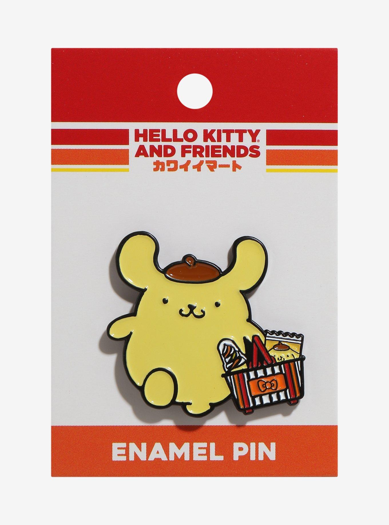 Sanrio Kawaii Mart Pompompurin Shopping Basket Enamel Pin - BoxLunch Exclusive, , alternate