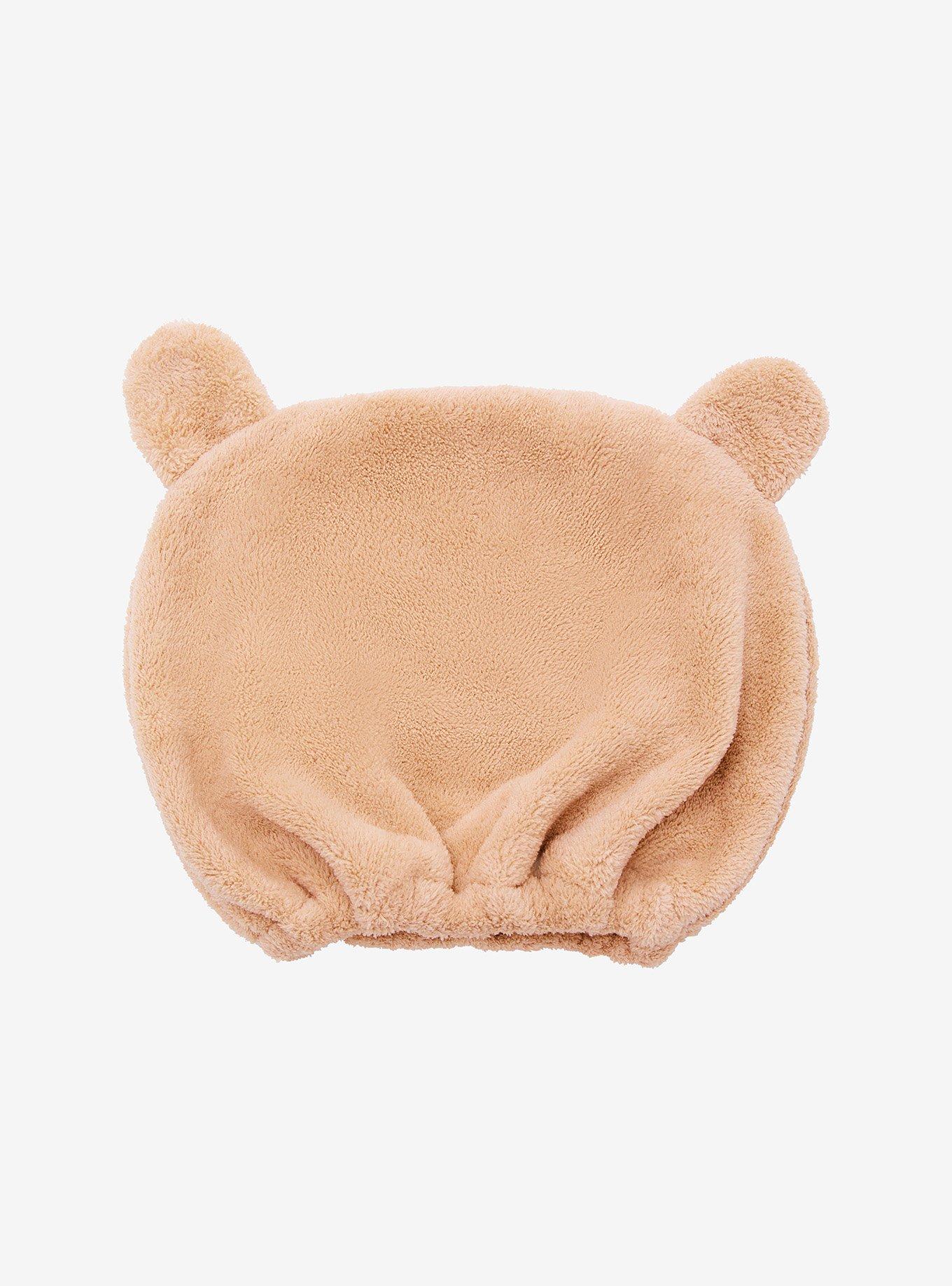 Brown Bear Fuzzy Shower Cap, , hi-res