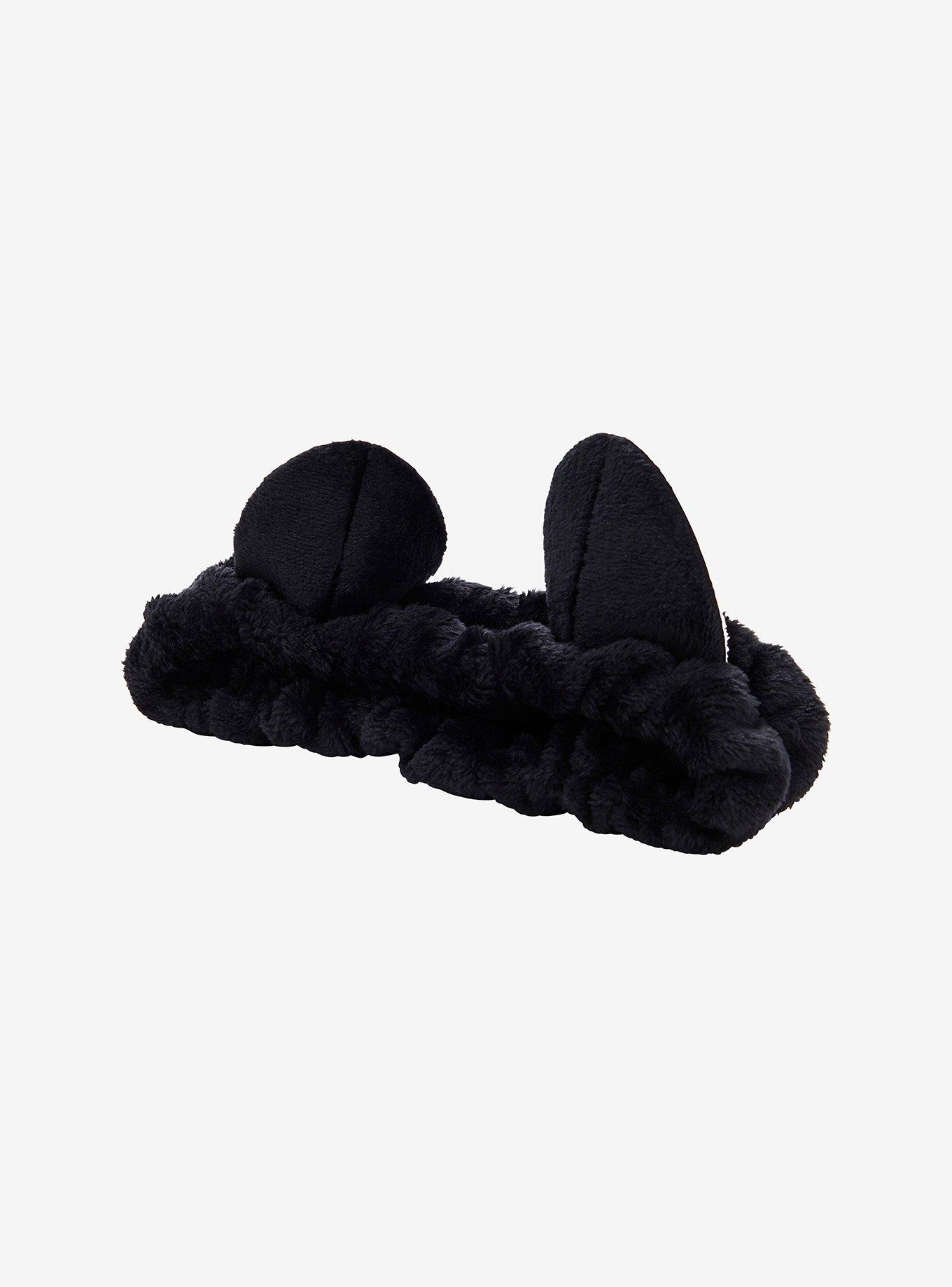 Black Cat 3D Ear Plush Spa Headband, , hi-res