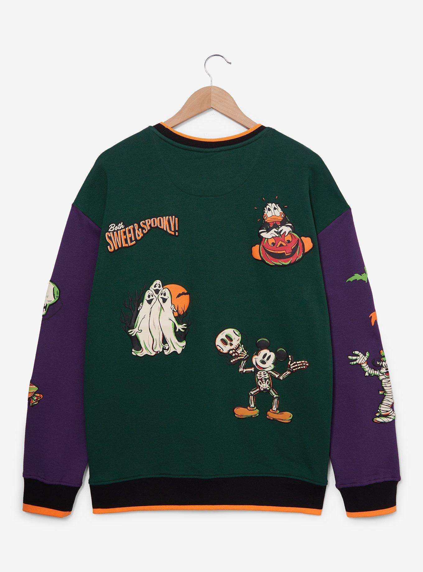 Disney Mickey Mouse And Friends Halloween Color Block Sweatshirt, MULTI, alternate