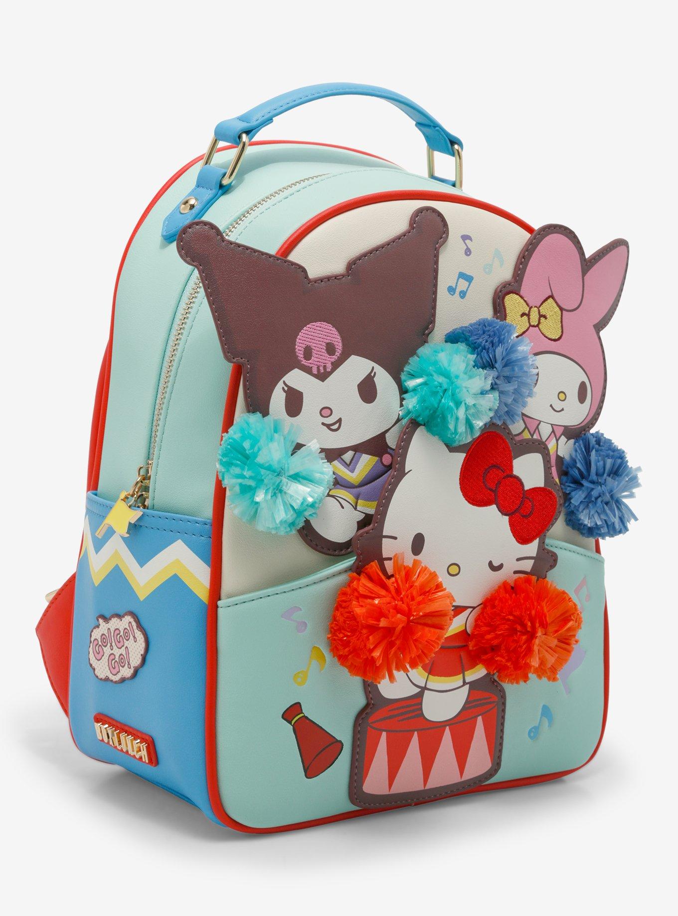 Sanrio Hello Kitty, My Melody, and Kuromi Cheer Mini Backpack — BoxLunch Exclusive, , alternate