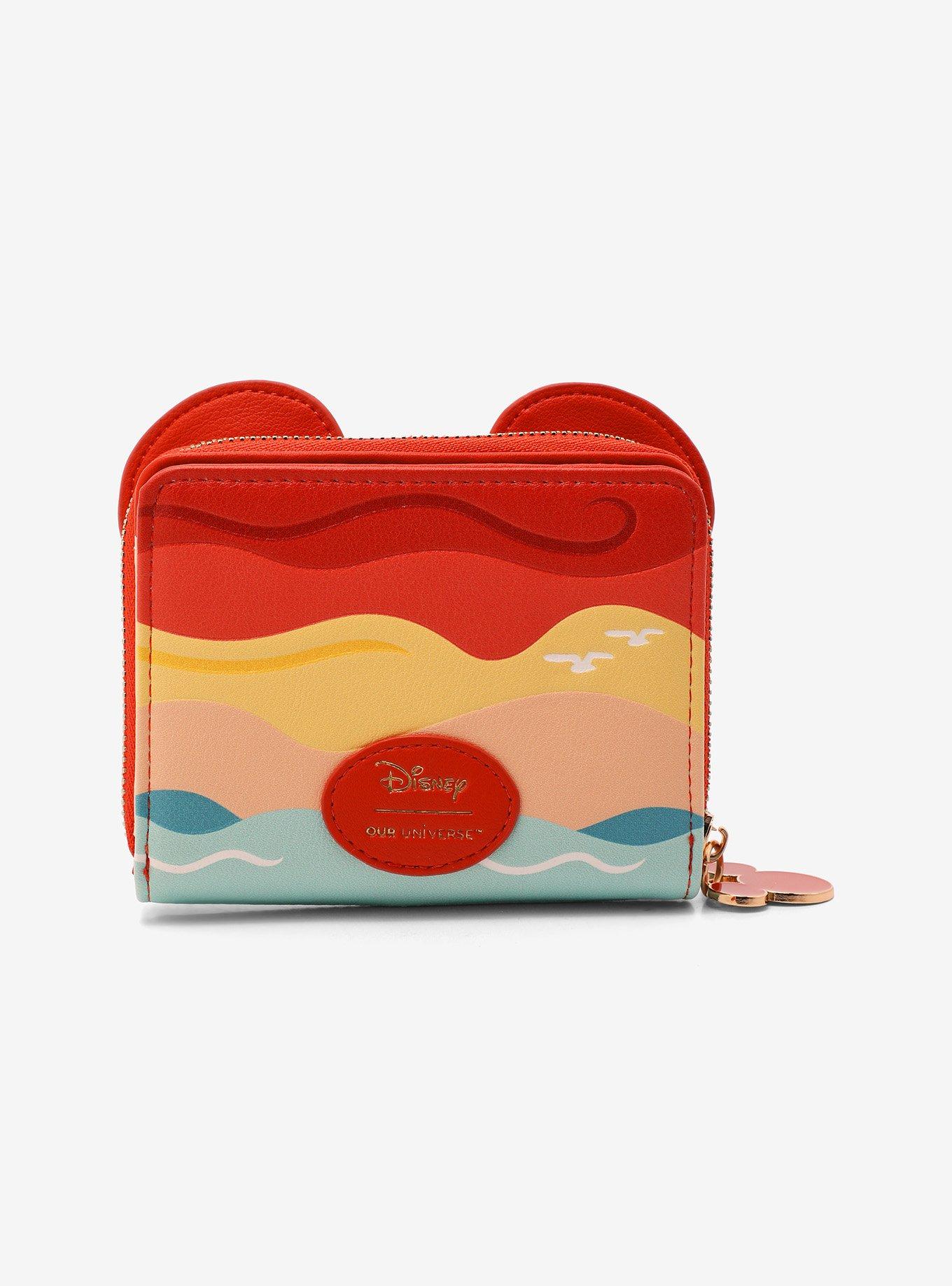 Our Universe Disney Mickey Mouse Sunset Beach Small Zip Wallet - BoxLunch Exclusive, , alternate