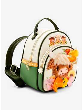 Highland Cow Floral Mini Backpack - BoxLunch Exclusive, , hi-res