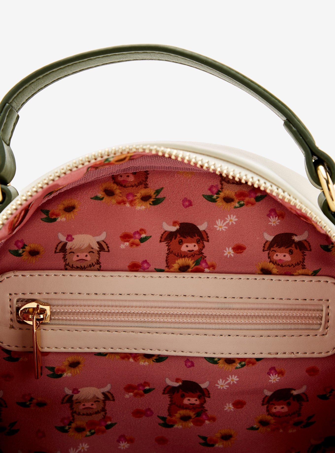 Highland Cow Floral Mini Backpack - BoxLunch Exclusive, , alternate