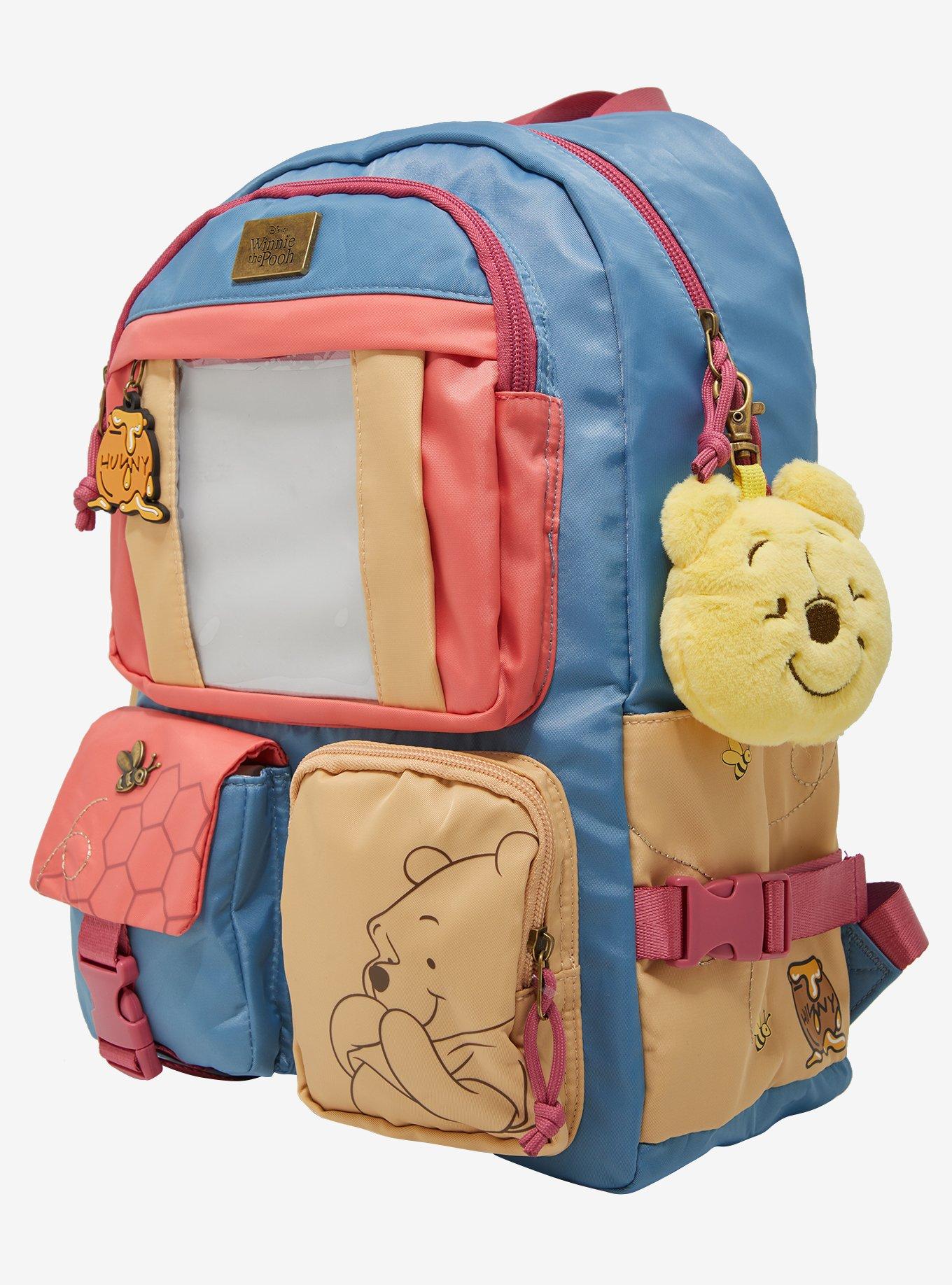 Disney Winnie the Pooh Multi-Pocket Backpack and Plush Keychain — BoxLunch Exclusive, , alternate