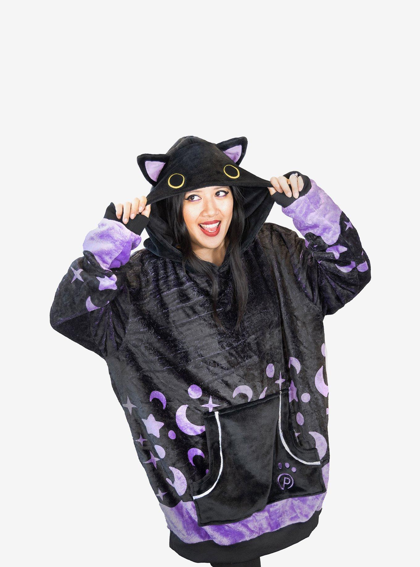 Plushible 2-in-1 Cosmo the Black Cat Snugible, , alternate - view 4