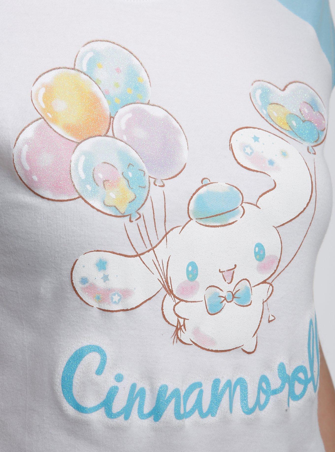 Cinnamoroll Balloons Raglan Girls Baby T-Shirt, MULTI, alternate