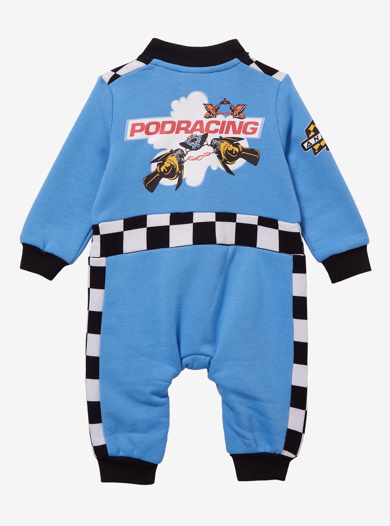 Star Wars Podracing Racing Suit Infant One-Piece - BoxLunch Exclusive, BLUE, alternate