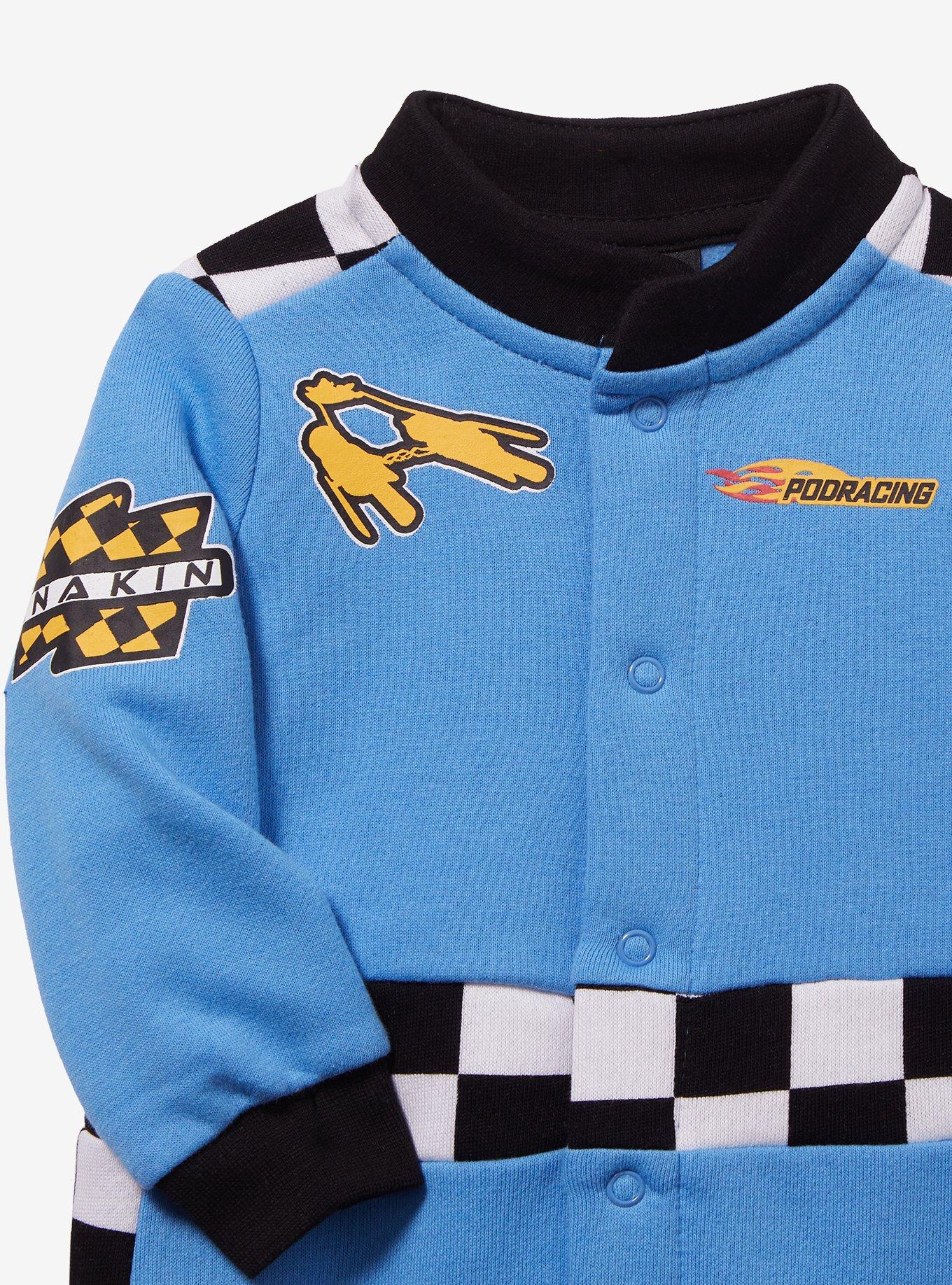 Star Wars Podracing Racing Suit Infant One-Piece - BoxLunch Exclusive, BLUE, alternate