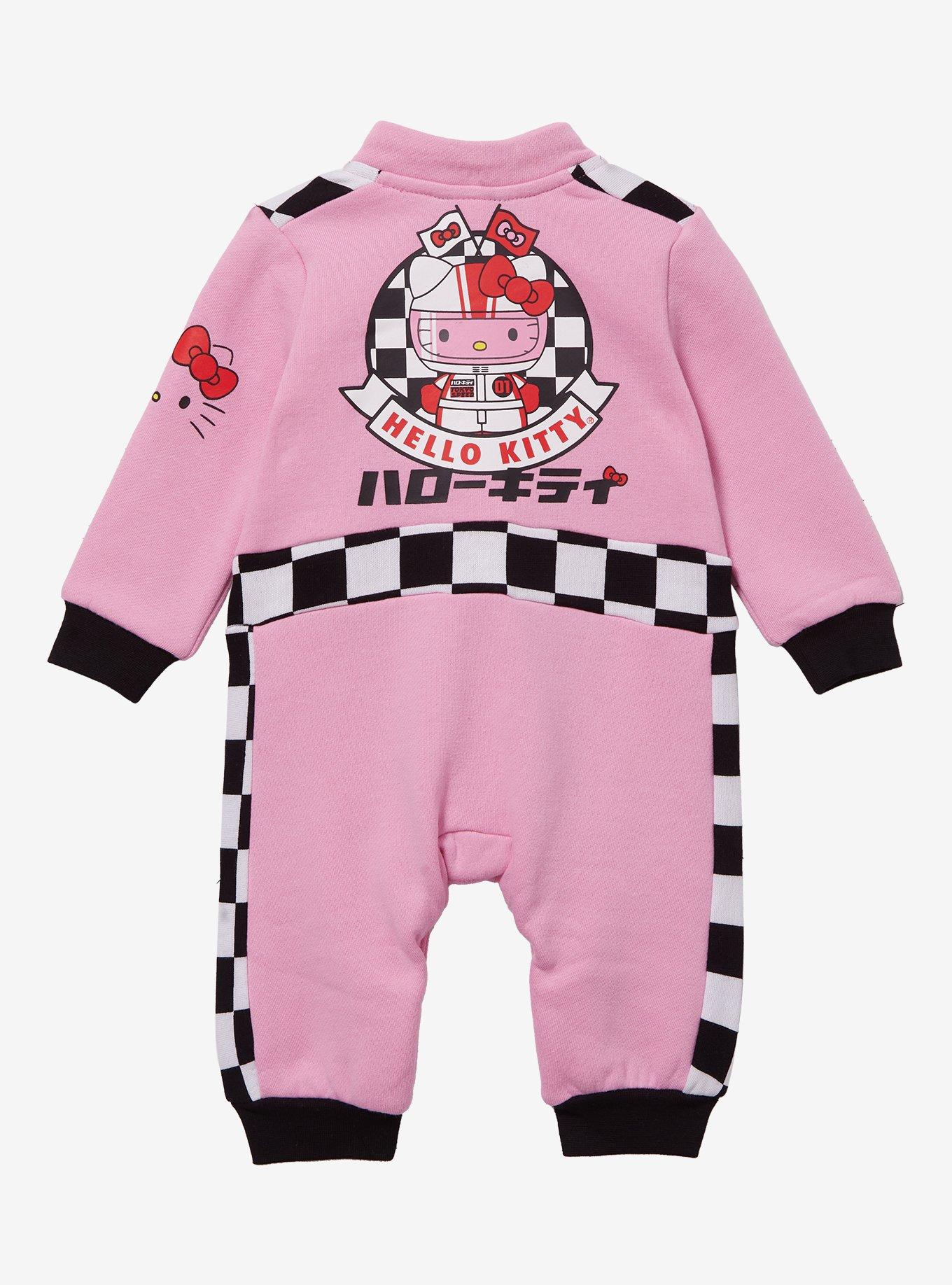 Sanrio Hello Kitty Racing Suit Infant One-Piece - BoxLunch Exclusive, PINK, alternate