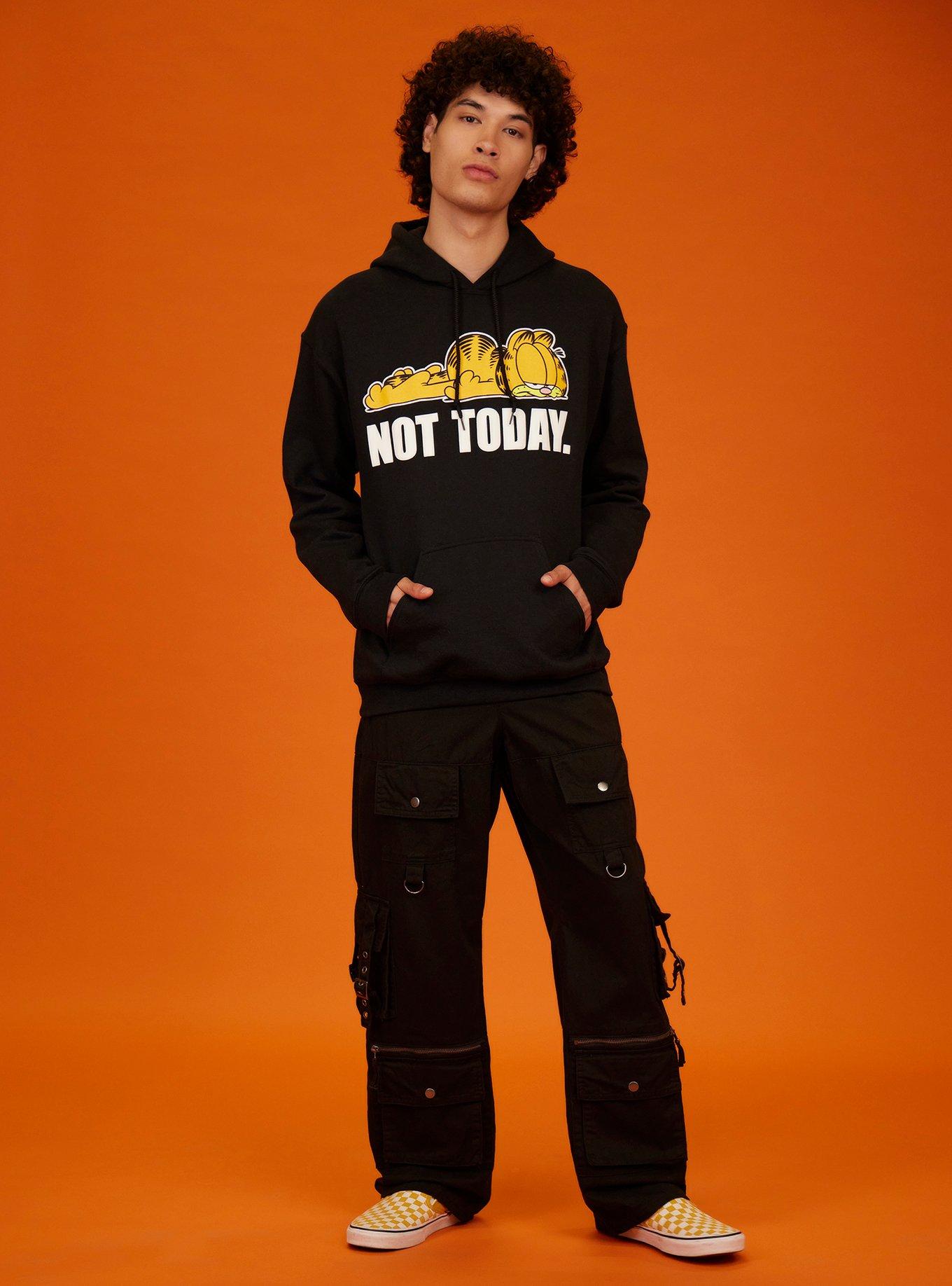 Garfield Not Today Hoodie, ORANGE, alternate