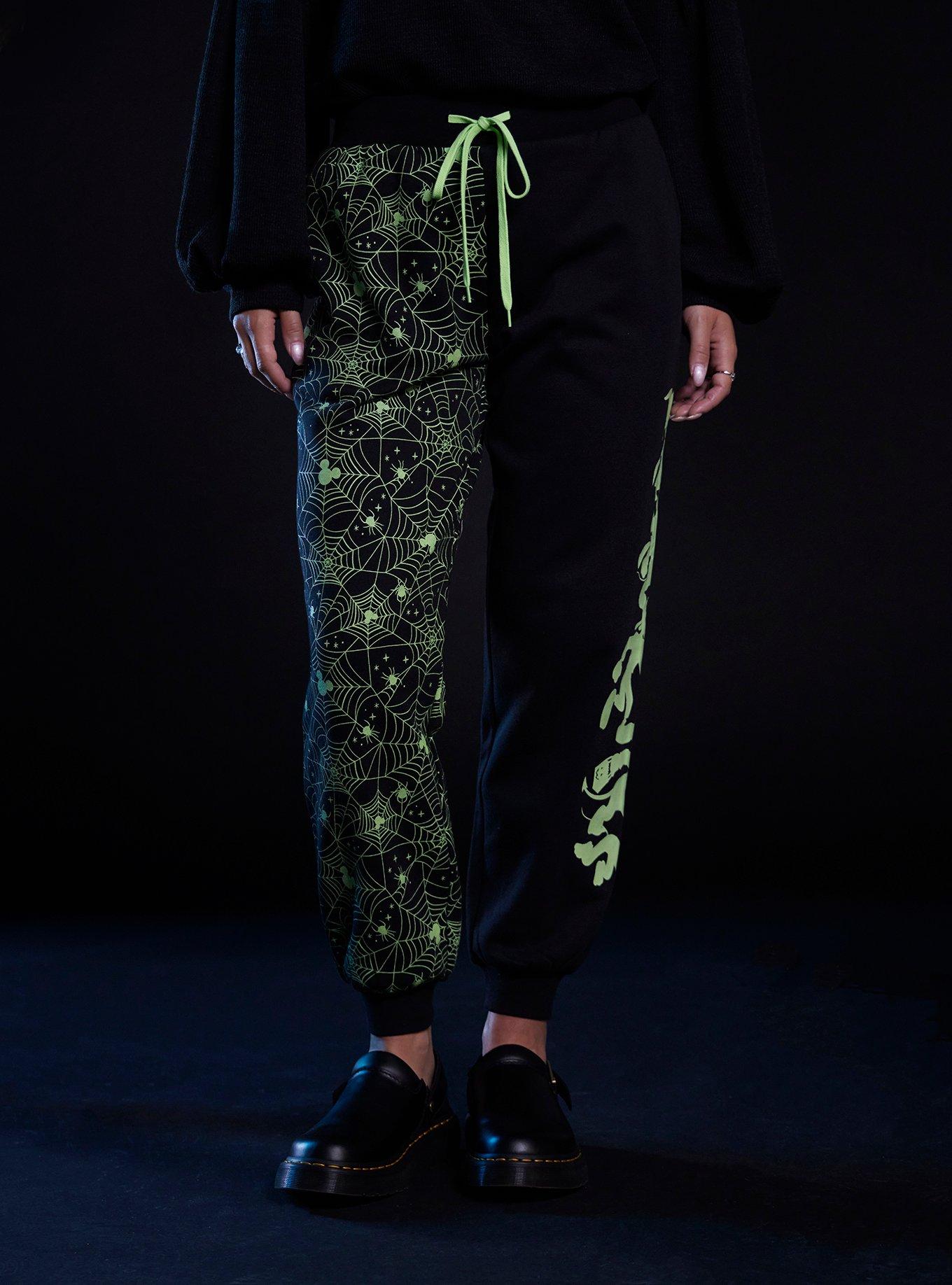 Her Universe Disney Halloween Split Glow-In-The-Dark Jogger Sweatpants, , hi-res
