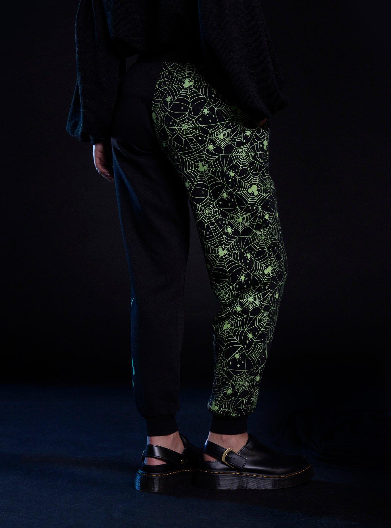 Her Universe Disney Halloween Split Glow-In-The-Dark Jogger Sweatpants, MULTI, alternate