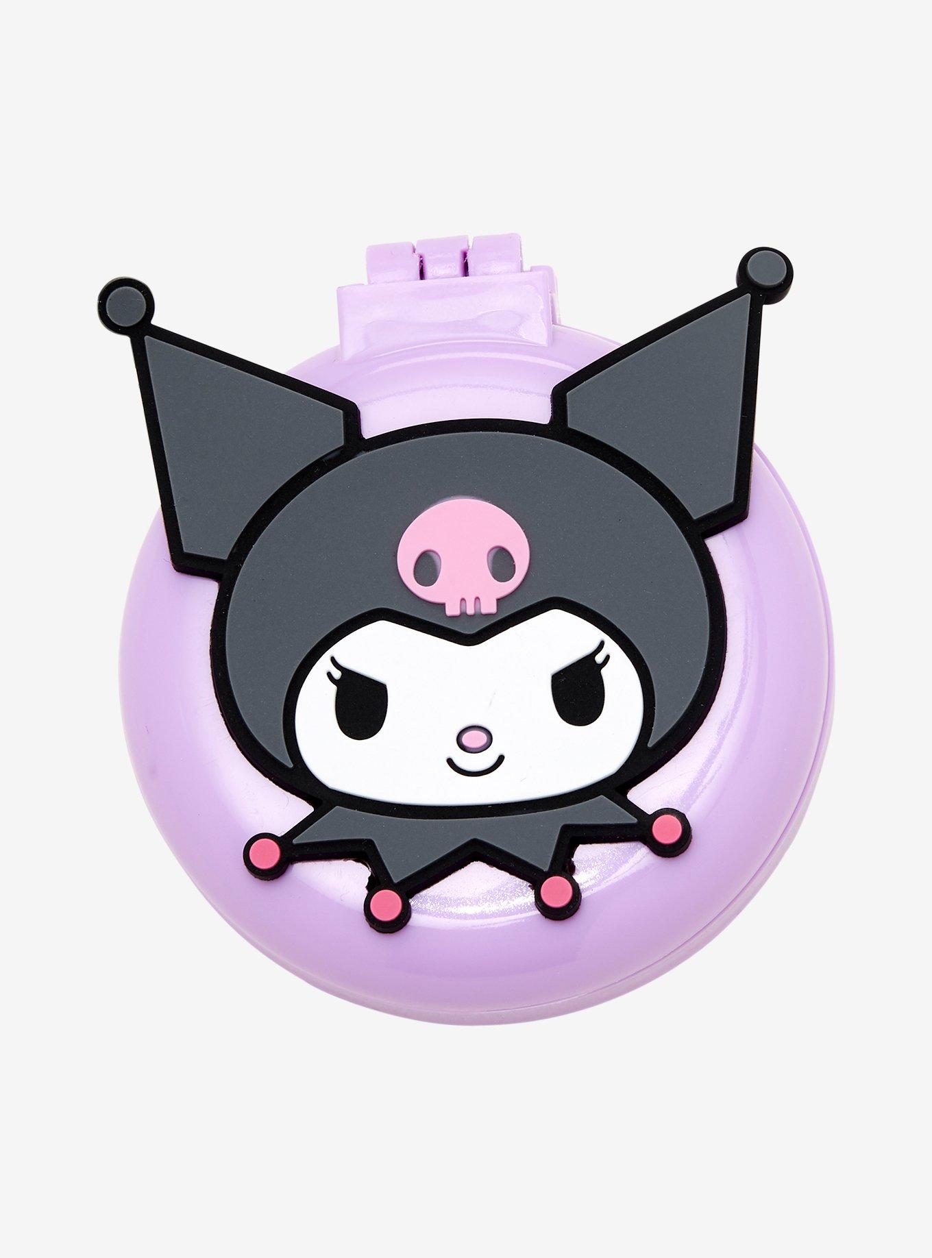 Sanrio Kuromi Brush Mirror Compact — BoxLunch Exclusive, , hi-res