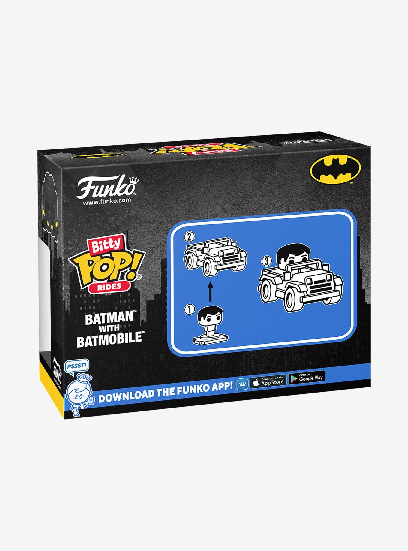 Funko Bitty Pop! Rides DC Comics Batman with Batmobile Vinyl Figure Set, , alternate