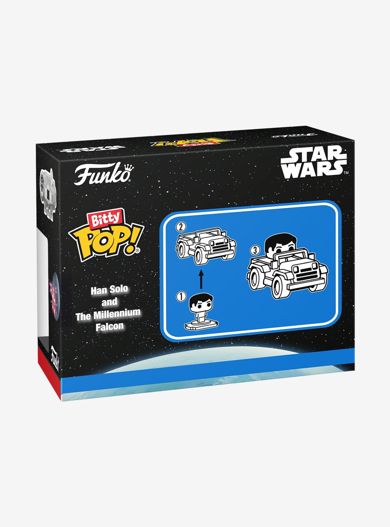 Funko Bitty Pop! Star Wars Han Solo & Millennium Falcon Vinyl Figure Set, , alternate