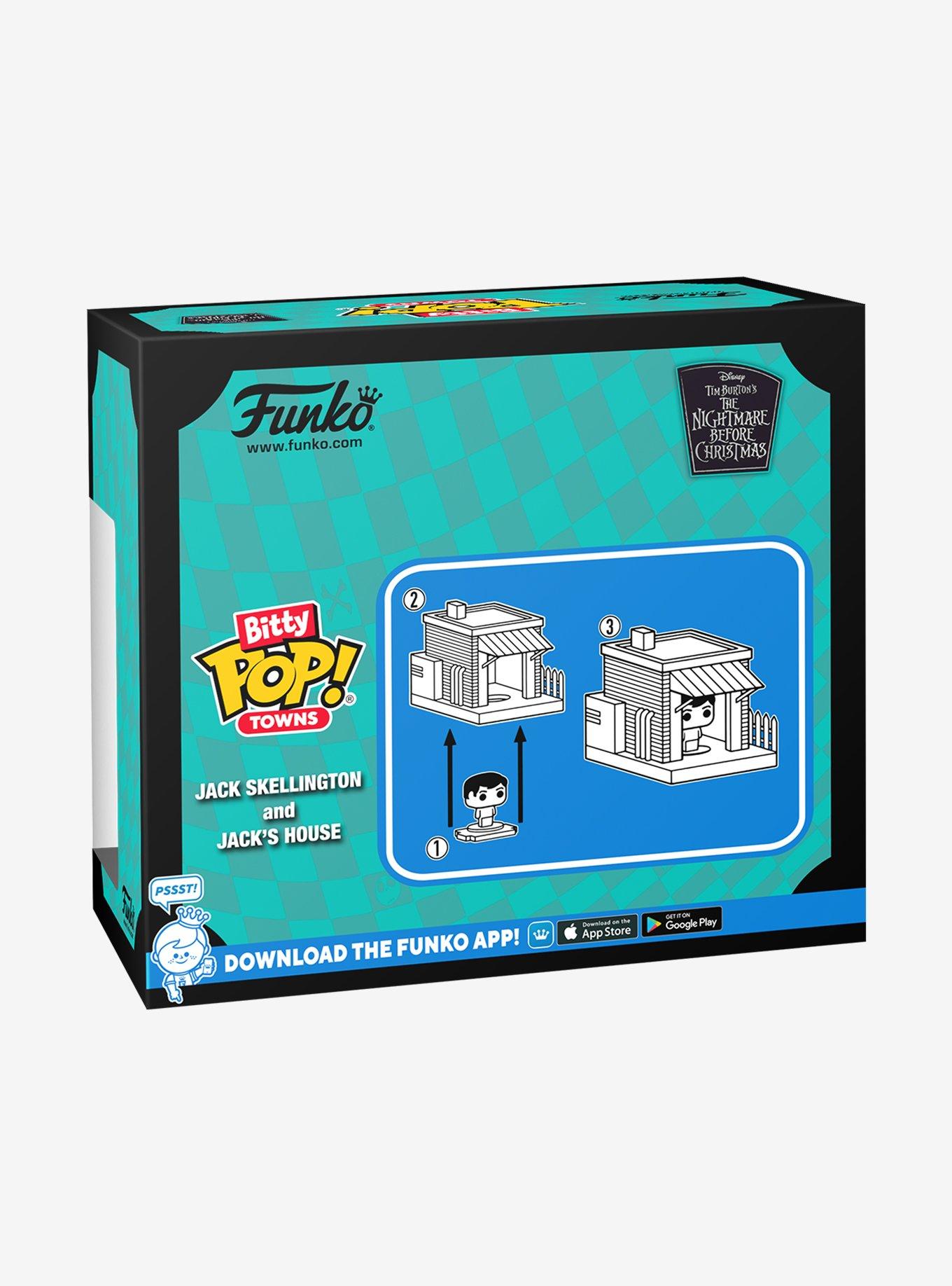 Funko Bitty Pop! Towns Disney The Nightmare Before Christmas Jack Skellington & Jack's House Vinyl Figure Set, , alternate