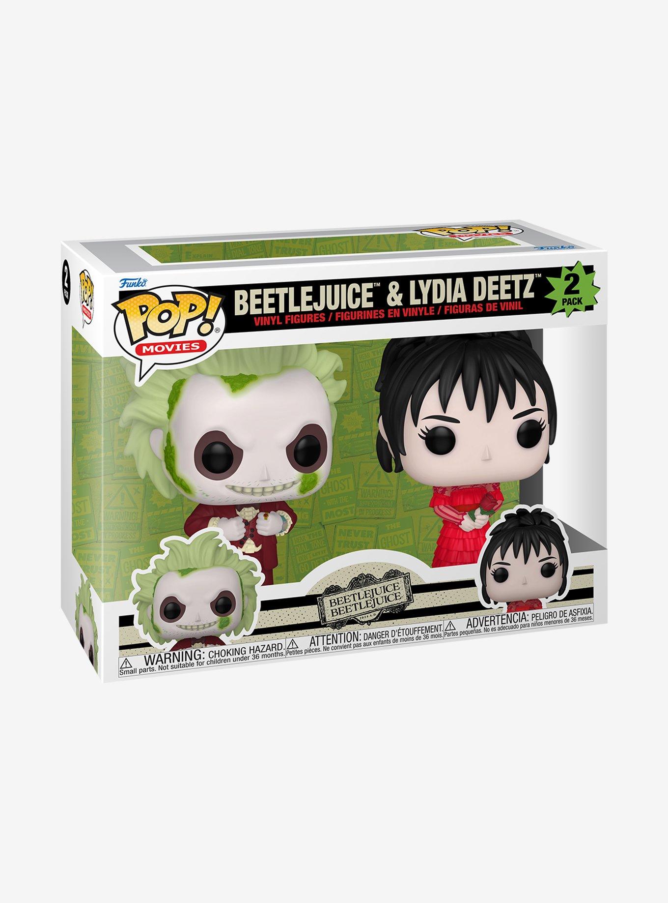 Funko Pop! Movies Beetlejuice Beetlejuice Lydia Deetz & Beetlejuice Vinyl Figure Set, , hi-res