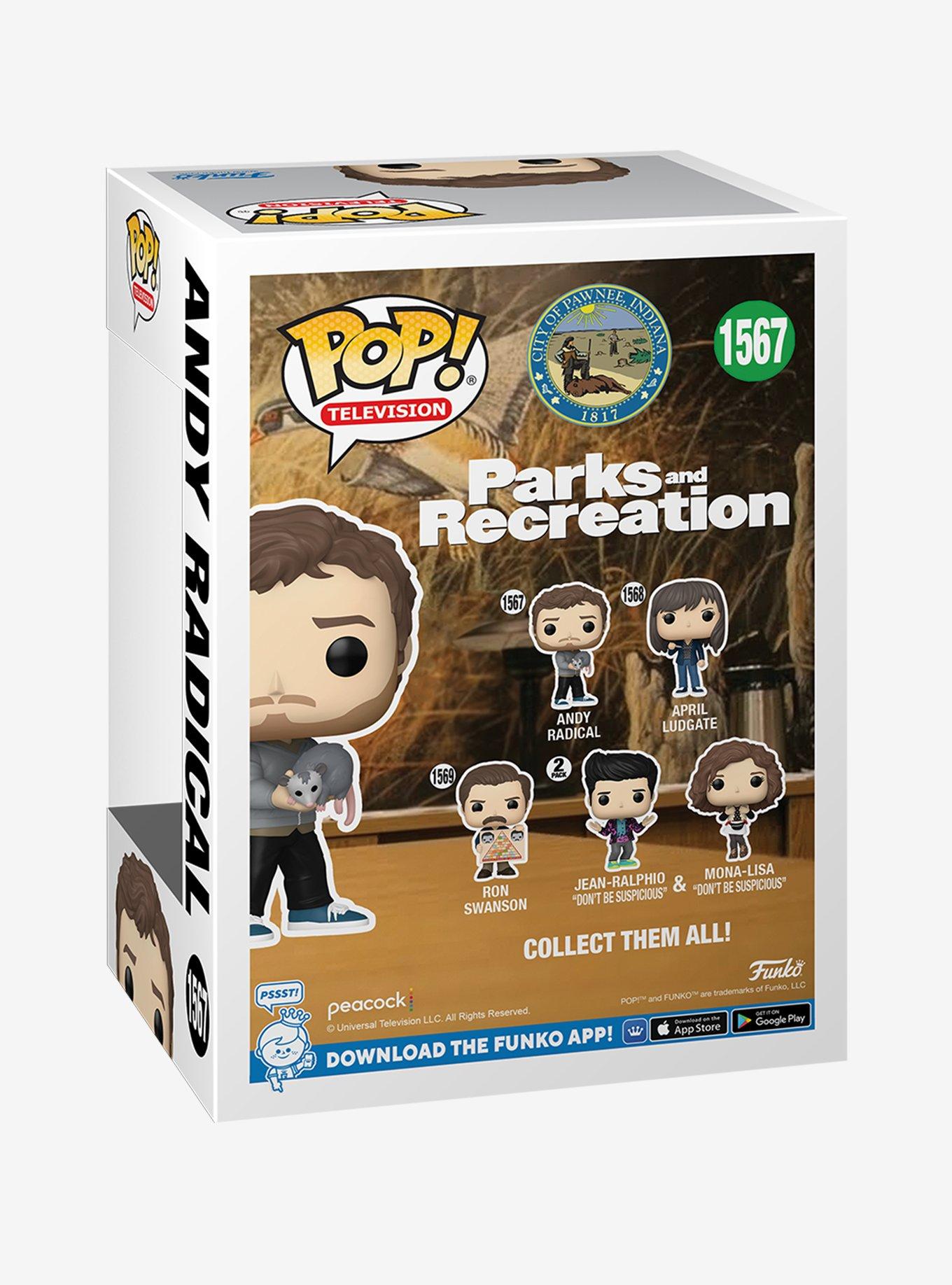 Funko Pop! Television Parks and Recreation Andy Radical Vinyl Figure, , alternate