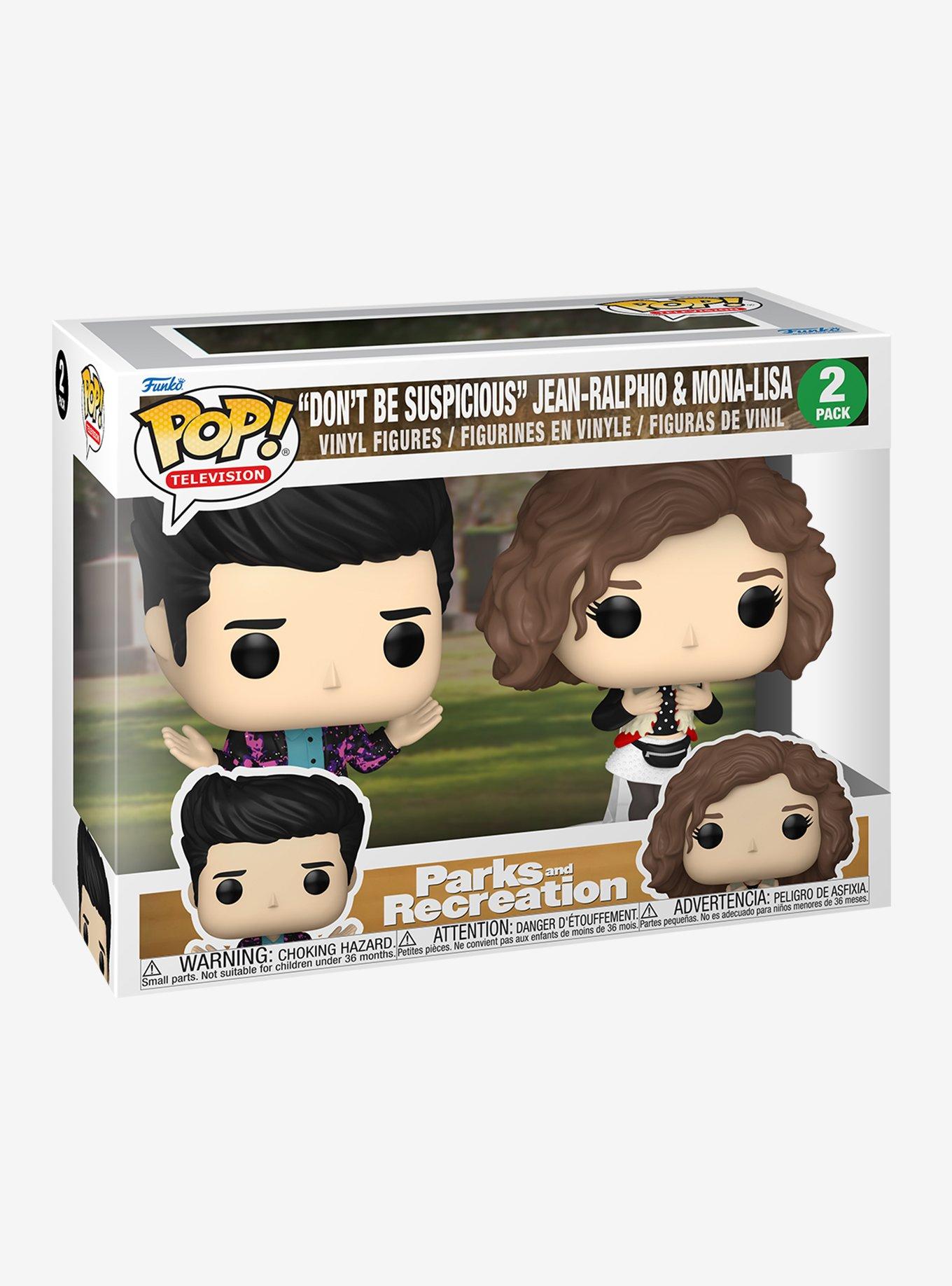 Funko Pop! Television Parks and Recreation "Don't Be Suspicious" Jean-Ralphio & Mona-Lisa Vinyl Figure Set, , alternate