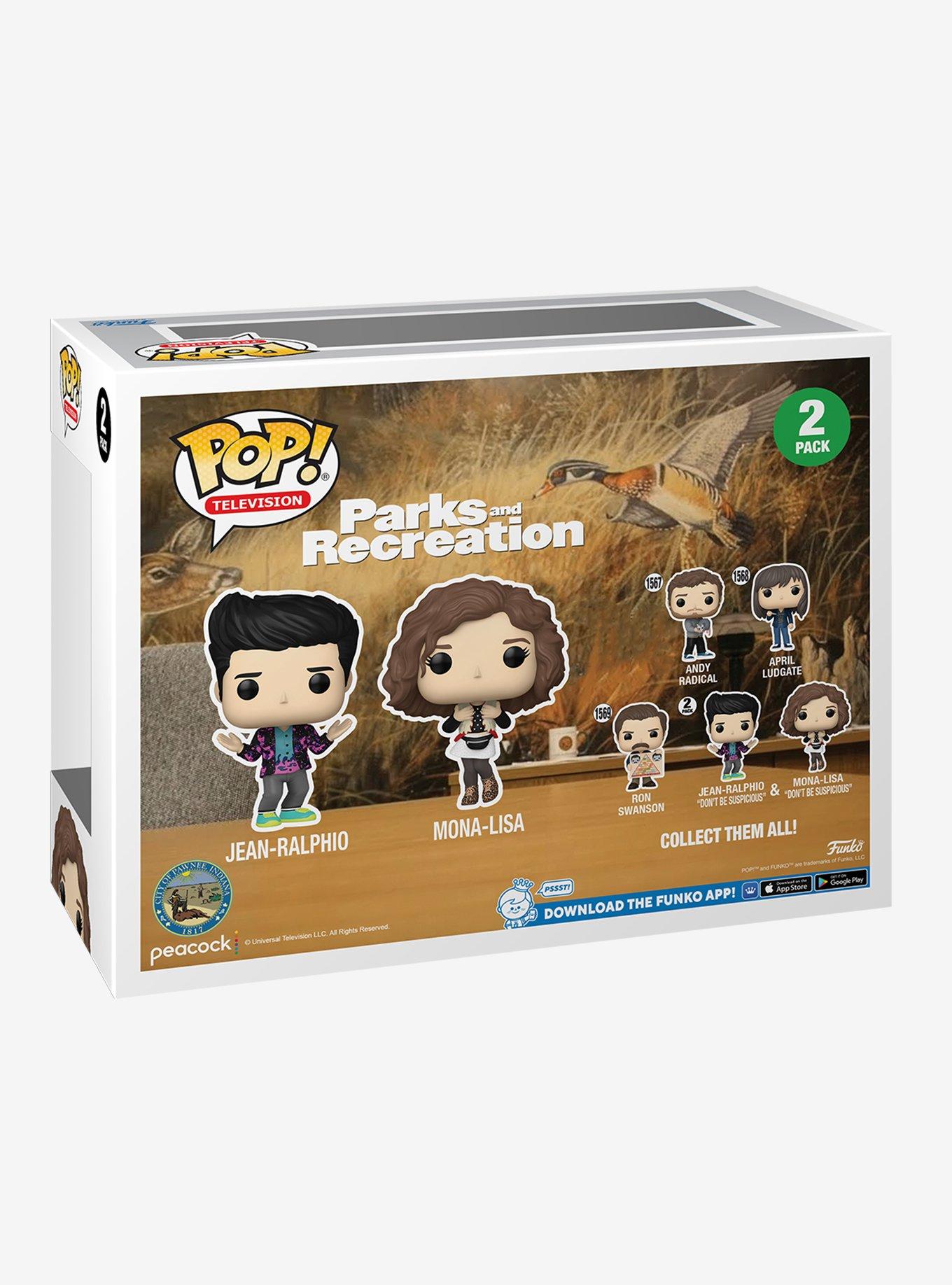 Funko Pop! Television Parks and Recreation "Don't Be Suspicious" Jean-Ralphio & Mona-Lisa Vinyl Figure Set, , alternate