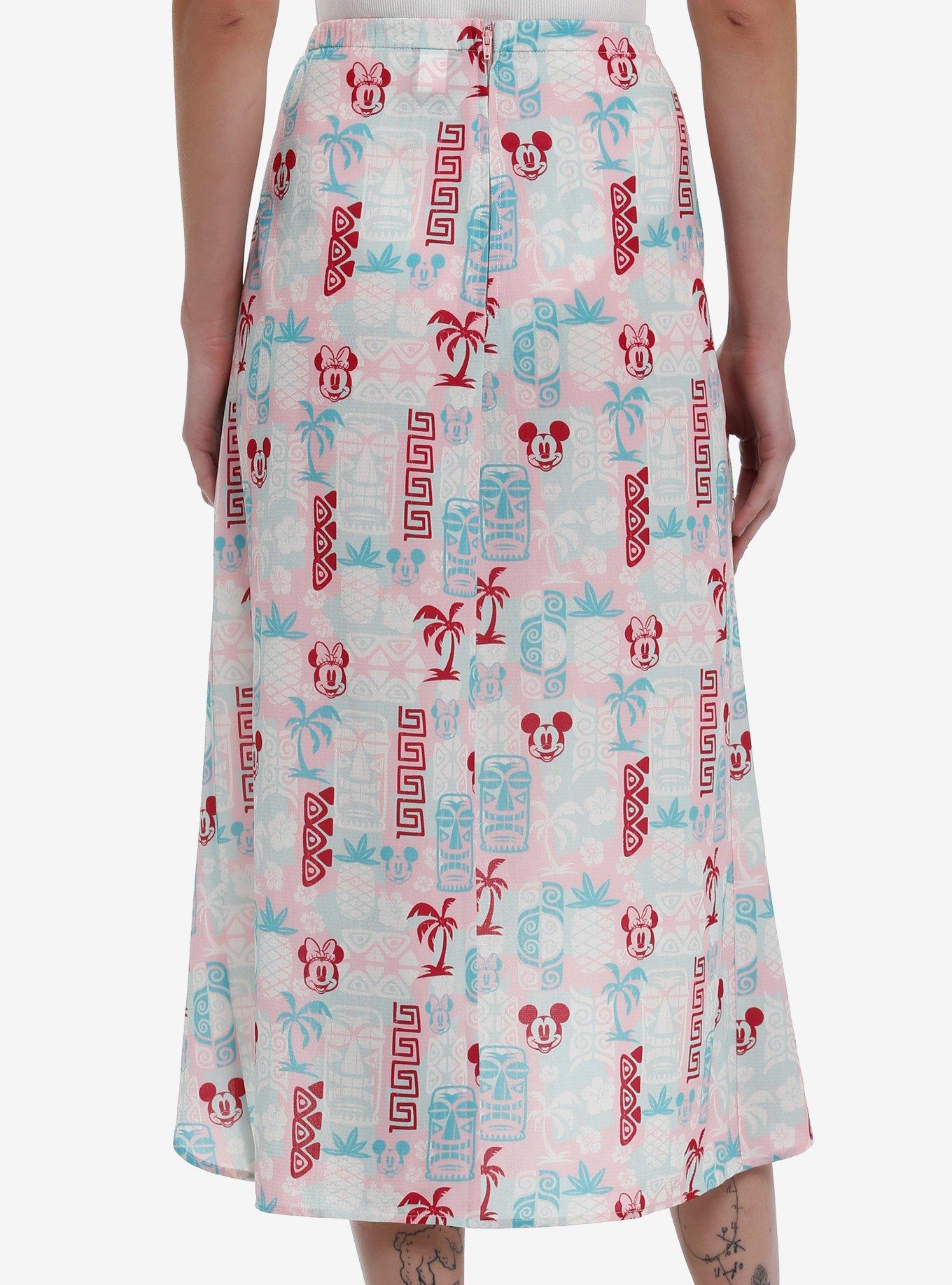 Her Universe Disney Mickey Mouse & Minnie Mouse Tiki Wrap Skirt Her Universe Exclusive, , hi-res