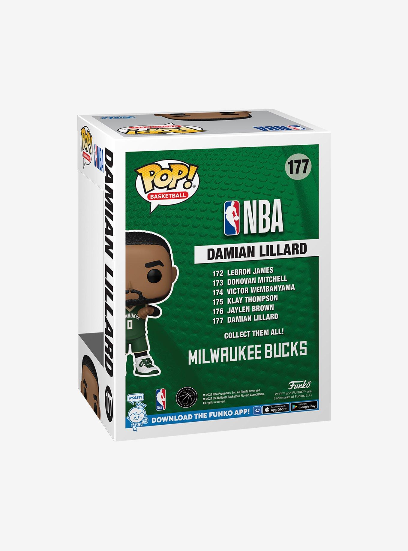 Funko Pop! Basketball Milwaukee Bucks Damian Lillard Vinyl Figure, , alternate