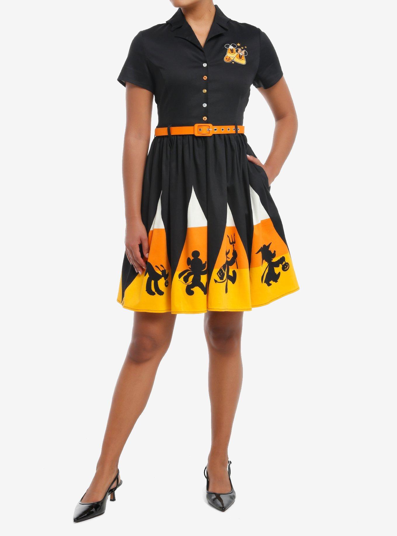 Her Universe Disney Halloween Candy Corn Retro Dress Her Universe Exclusive, , hi-res