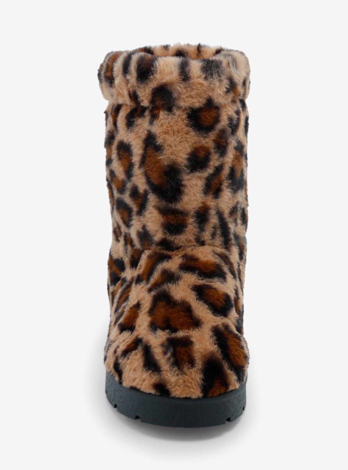 Yoki Holland Cheetah Fuzzy Boots, MULTI, alternate