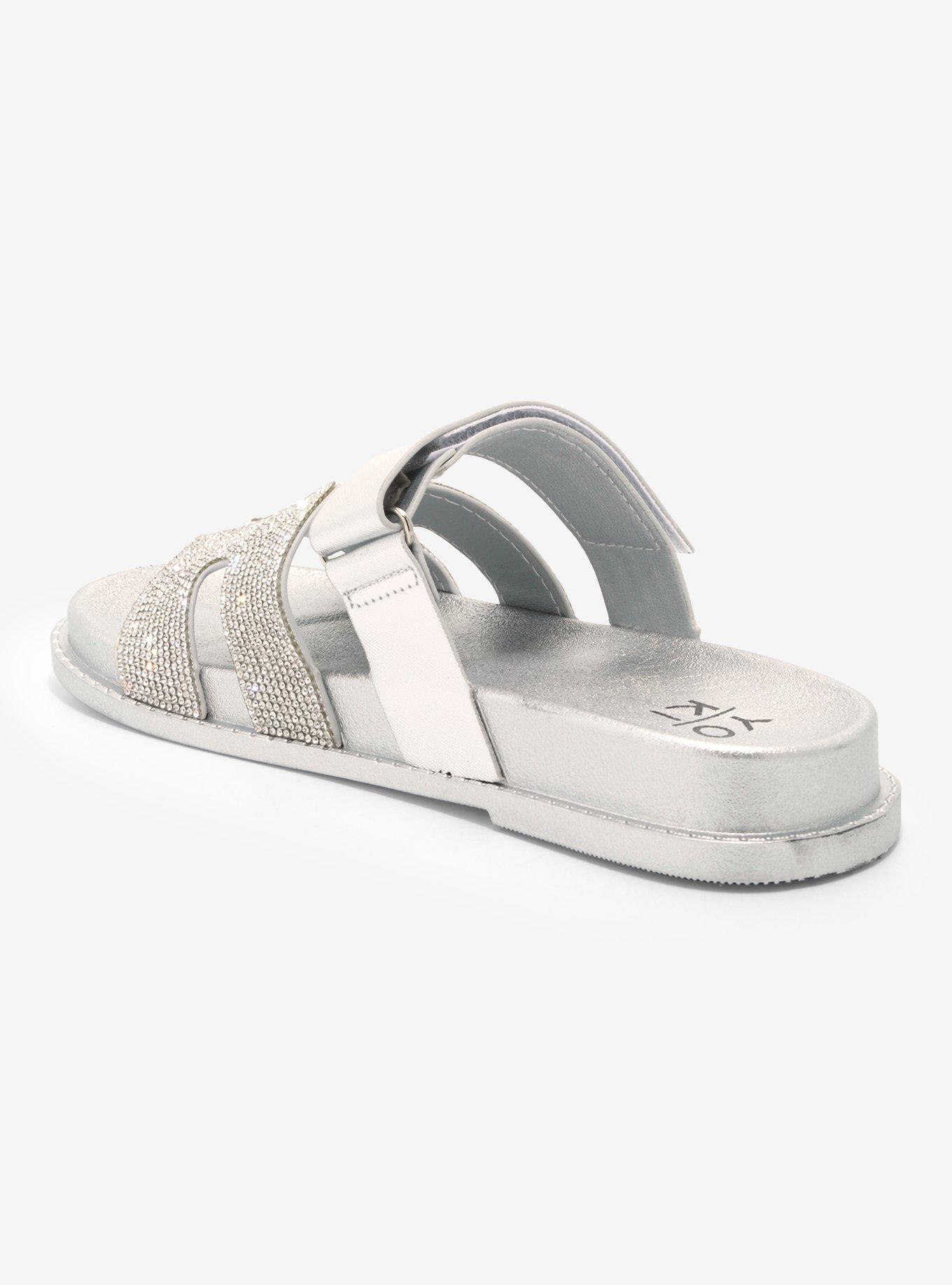 Yoki Silver Bling Slides, MULTI, alternate