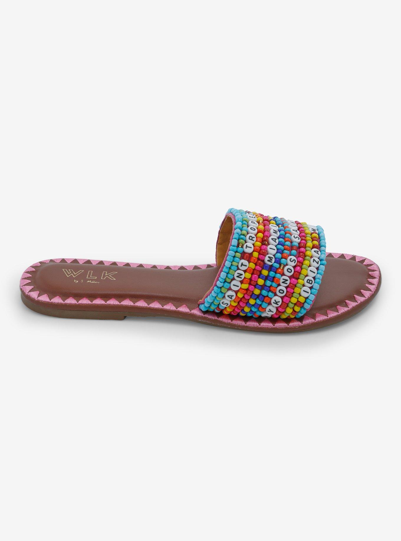 WLK By S. Miller Vacation Beaded Sandals, MULTI, alternate