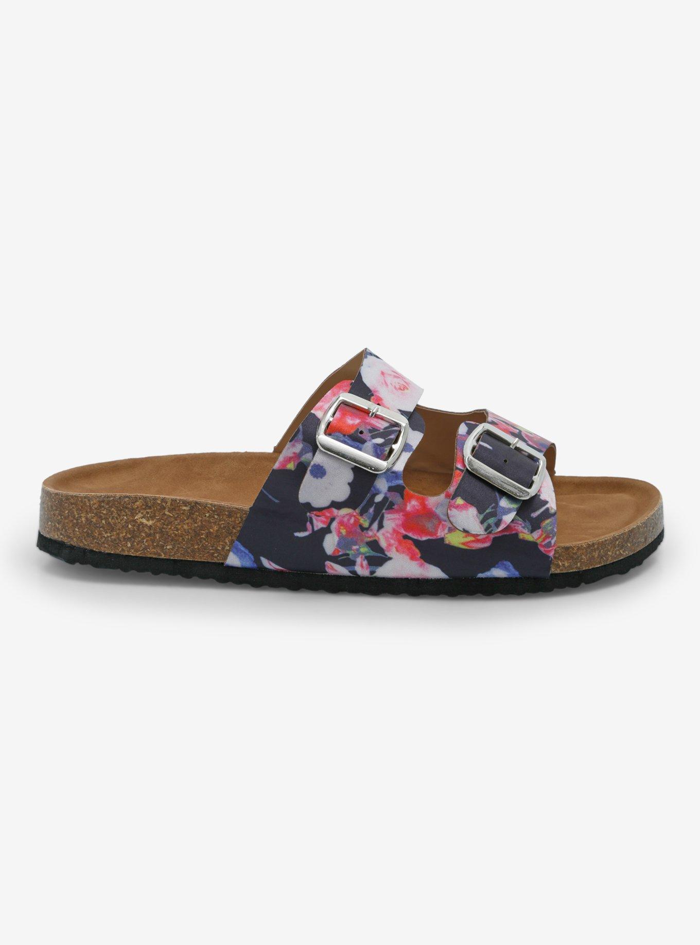 Yoki Floral Buckle Sandals, MULTI, alternate