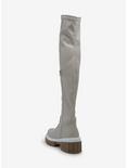 Yoki Bone Thigh-High Chunky Boots, MULTI, alternate