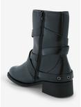 Yoki Black Strap Buckle Boots, MULTI, alternate