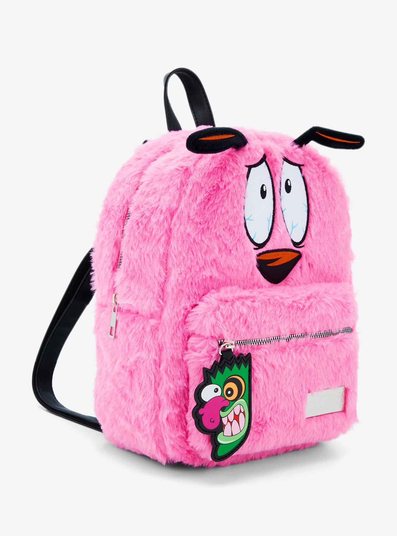 Courage The Cowardly Dog Fuzzy Mini Backpack, , alternate