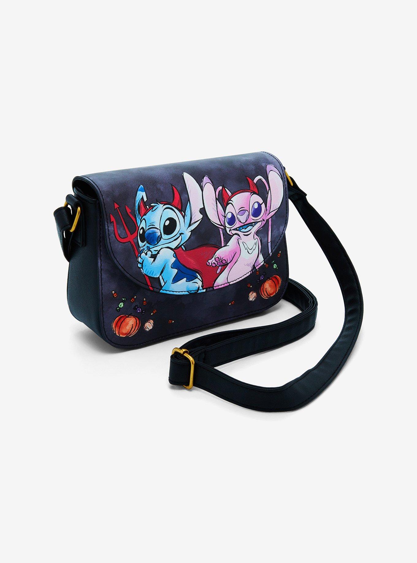 Loungefly Disney Stitch & Angel Devils Crossbody Bag, , alternate