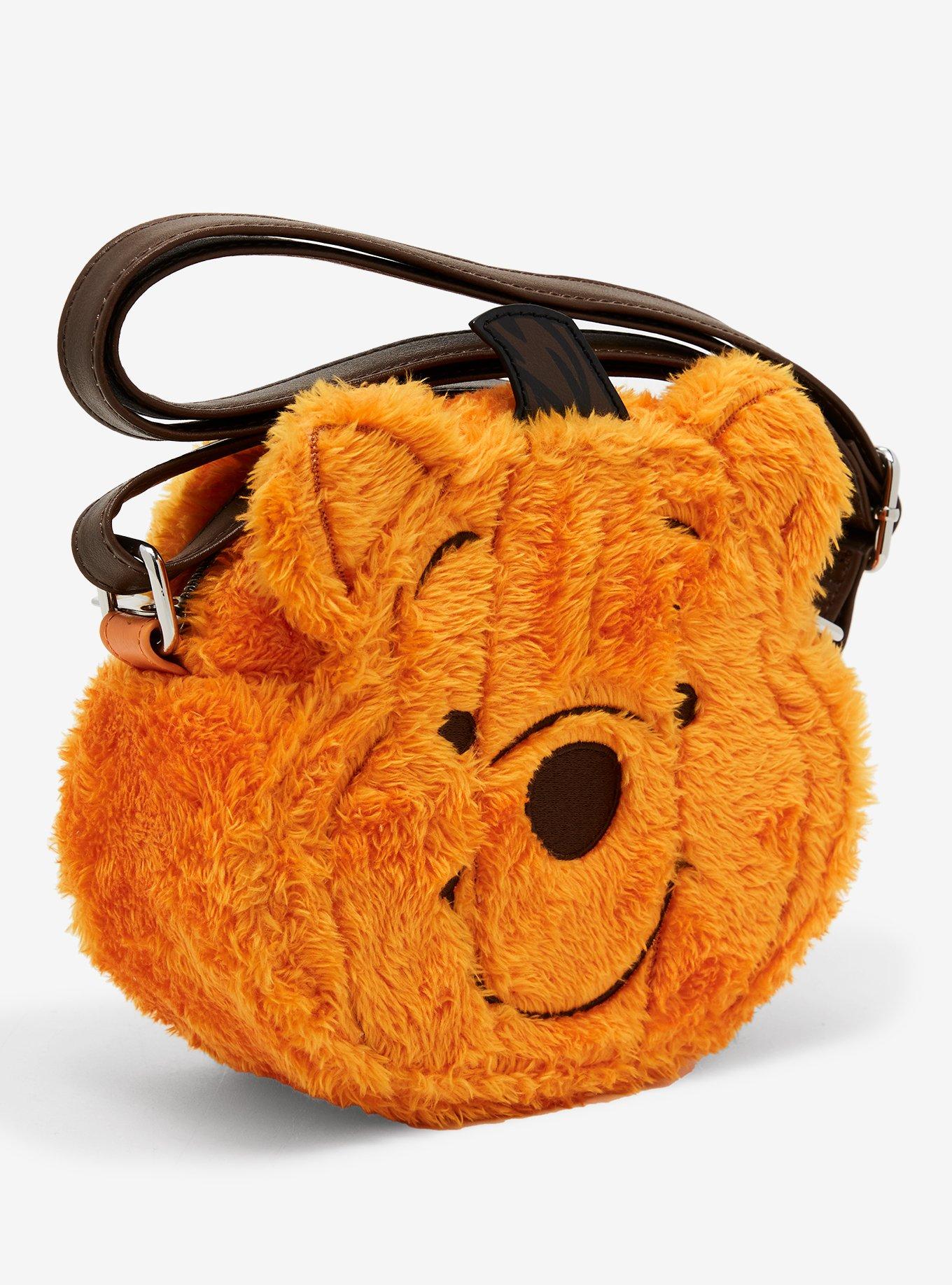 Loungefly Disney Winnie The Pooh Pumpkin Fuzzy Crossbody Bag, , alternate