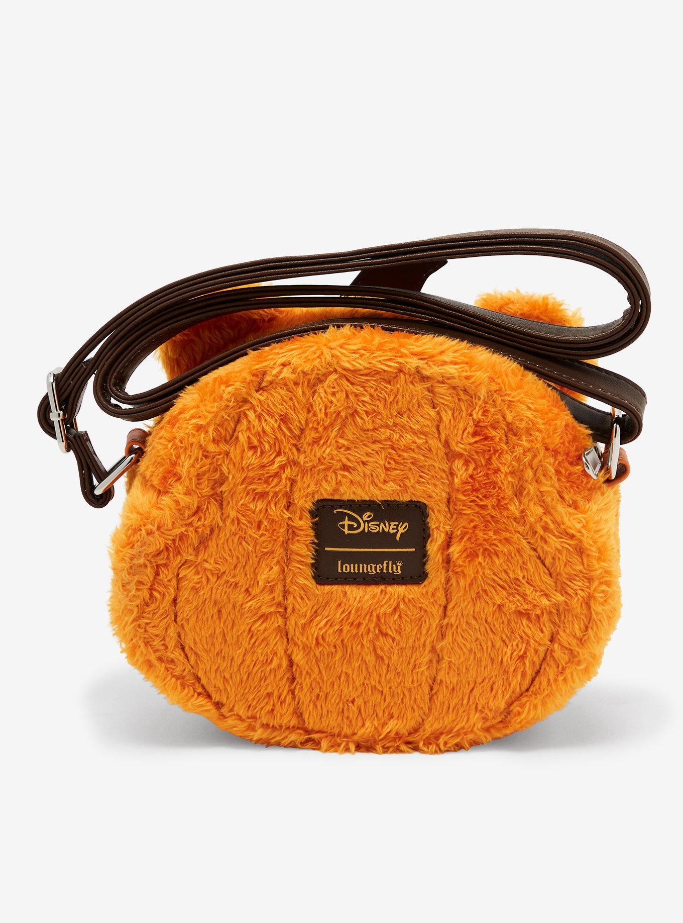Loungefly Disney Winnie The Pooh Pumpkin Fuzzy Crossbody Bag, , alternate
