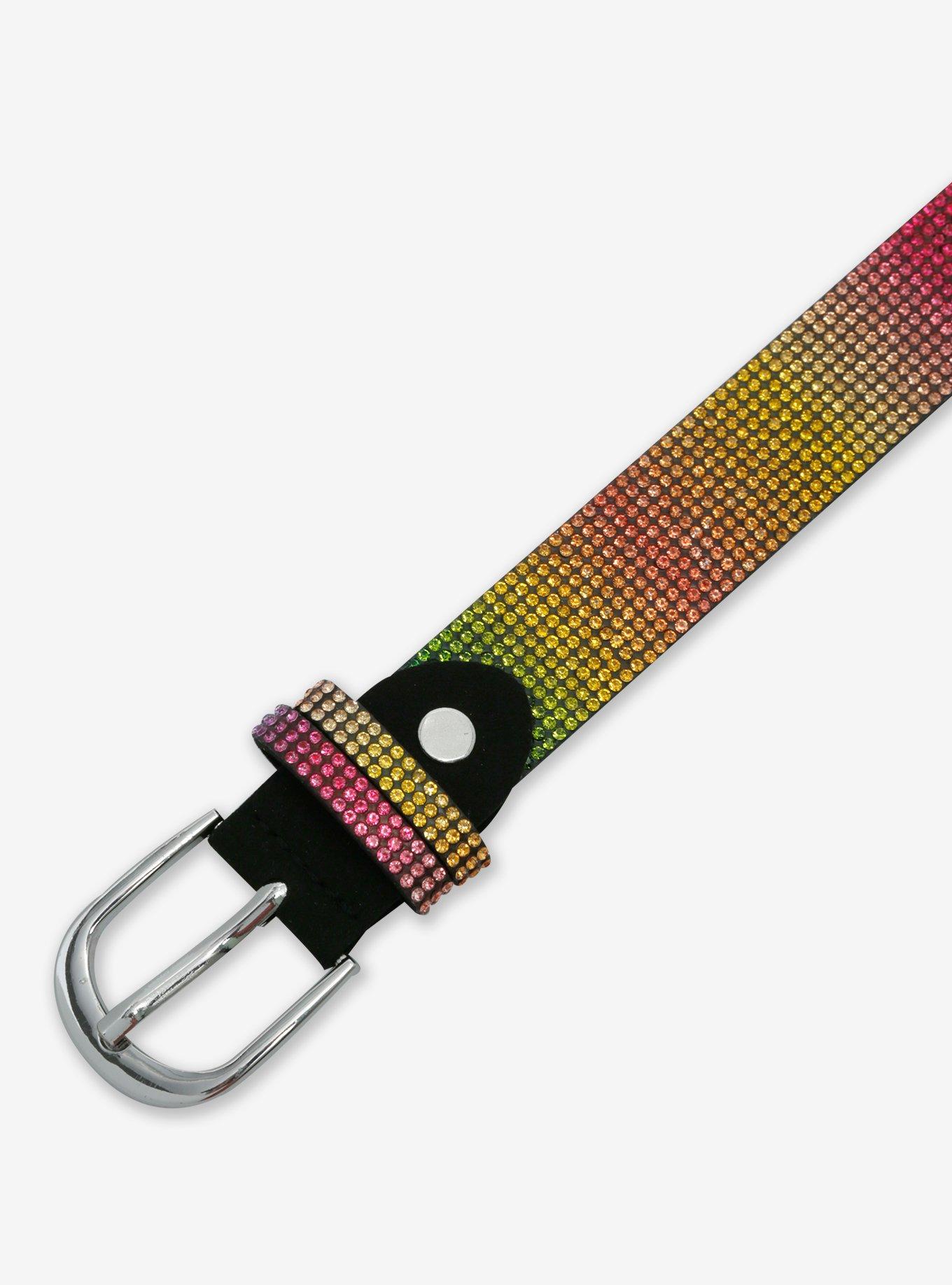 Rainbow Bling Belt, MULTI, alternate