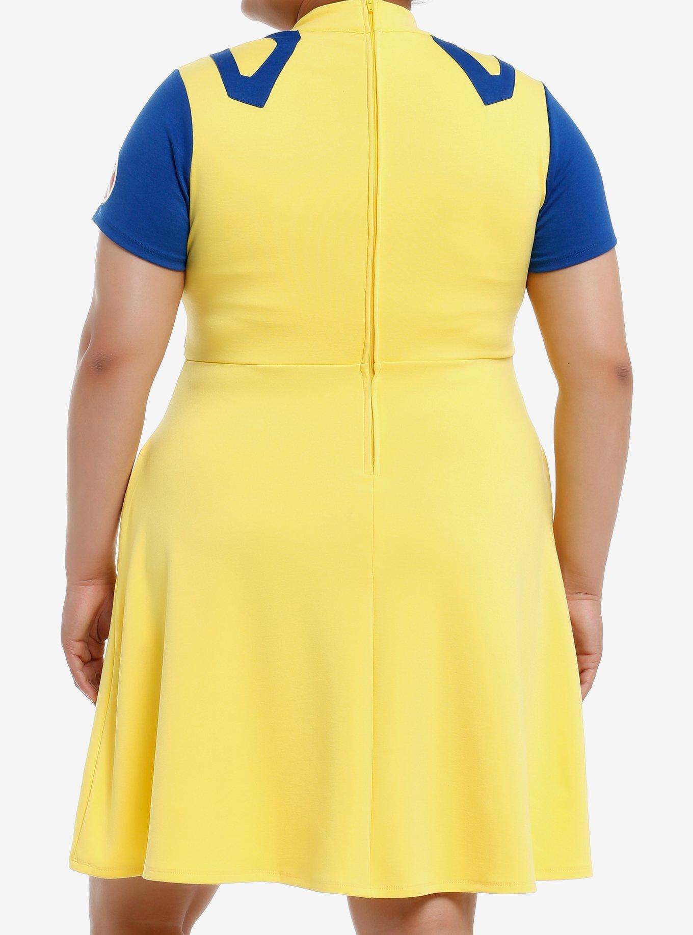 Her Universe Marvel Deadpool & Wolverine Color-Block Wolverine Dress Plus Size, BLUE, alternate
