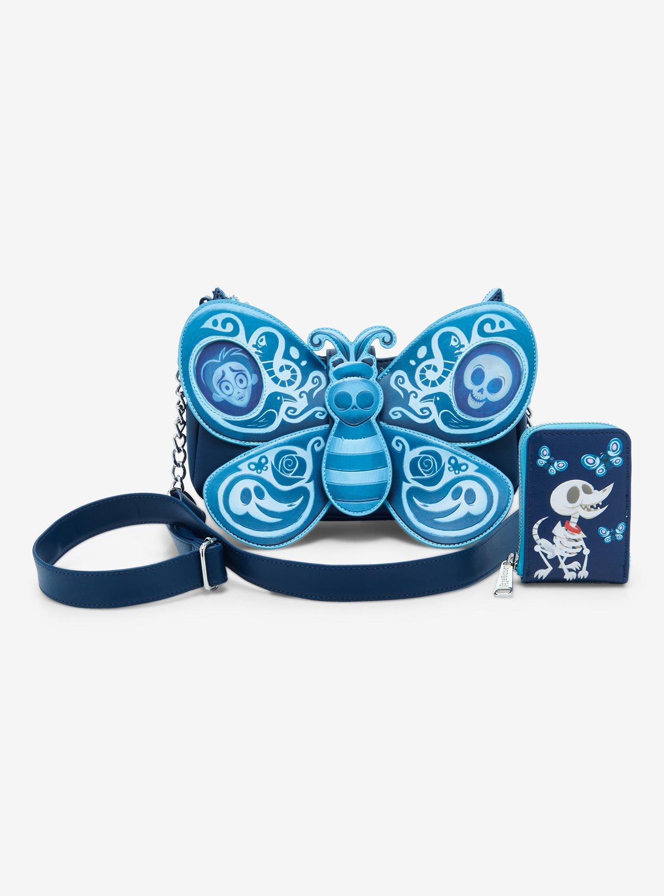 Loungefly The Corpse Bride Butterfly Figural Crossbody Bag