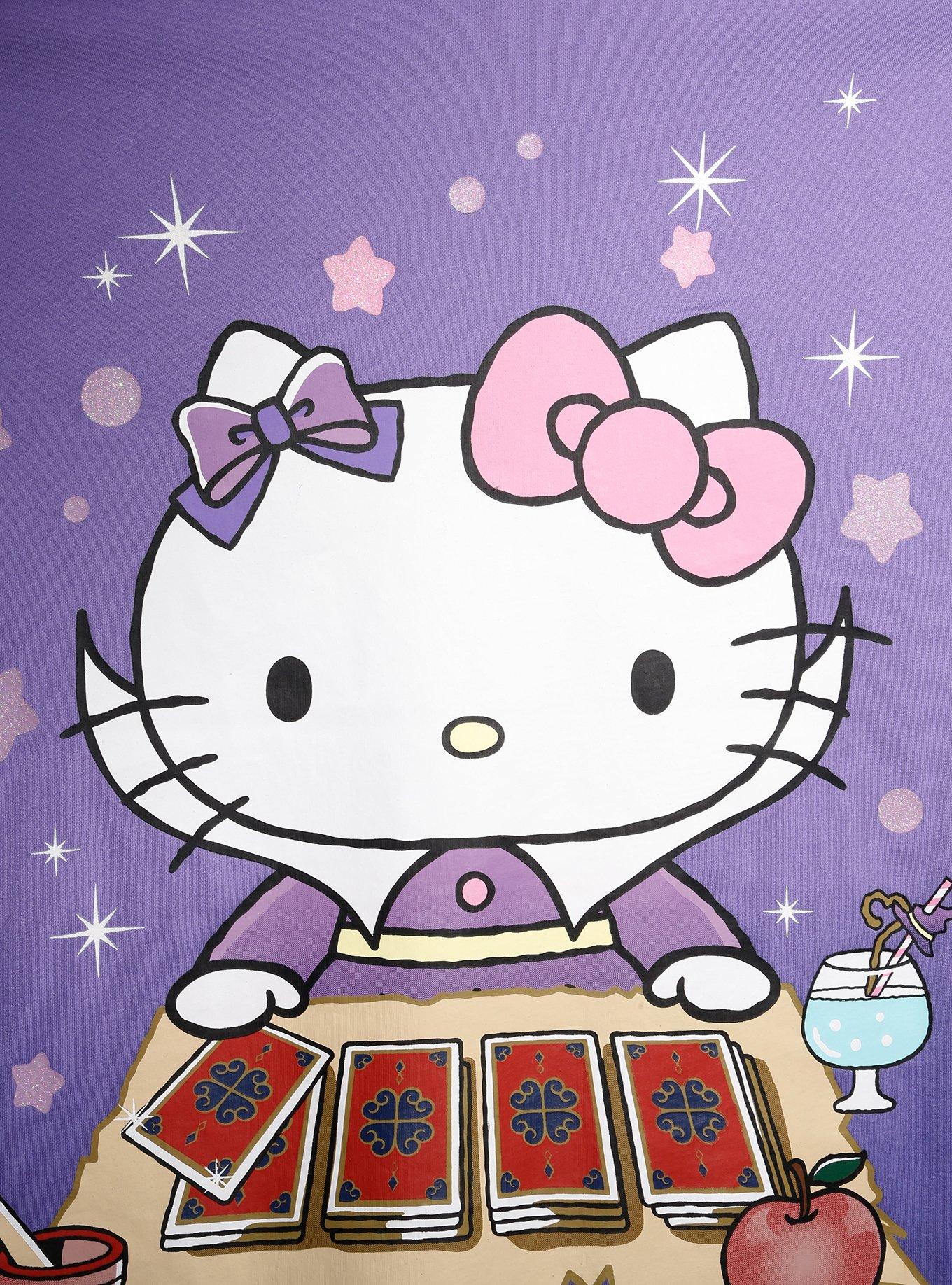 Hello Kitty And Friends Magic Card Girls Long-Sleeve Athletic Jersey Plus Size, MULTI, alternate