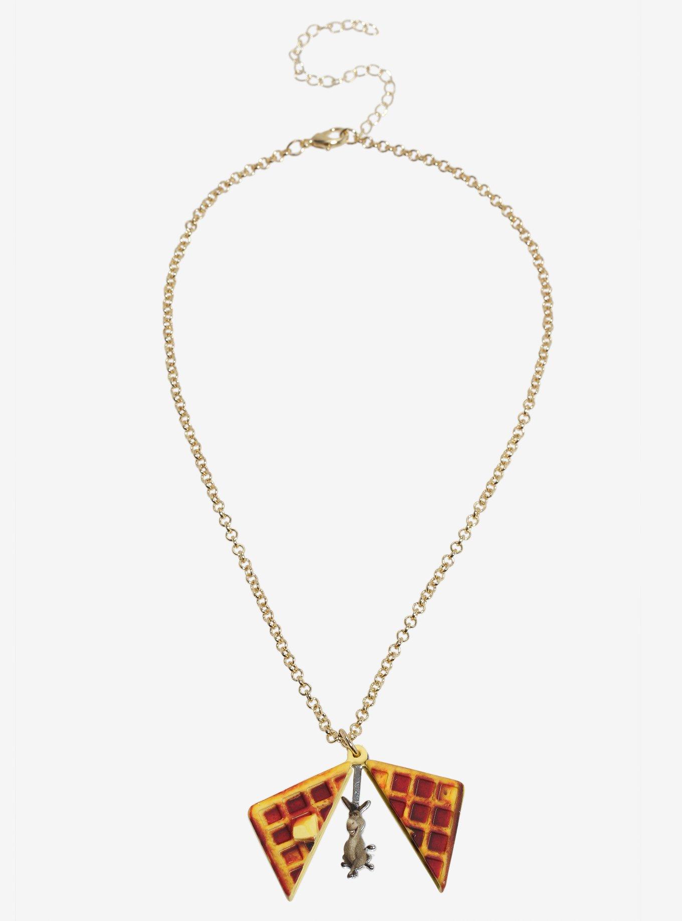 Shrek Donkey Waffle Locket Necklace, , alternate