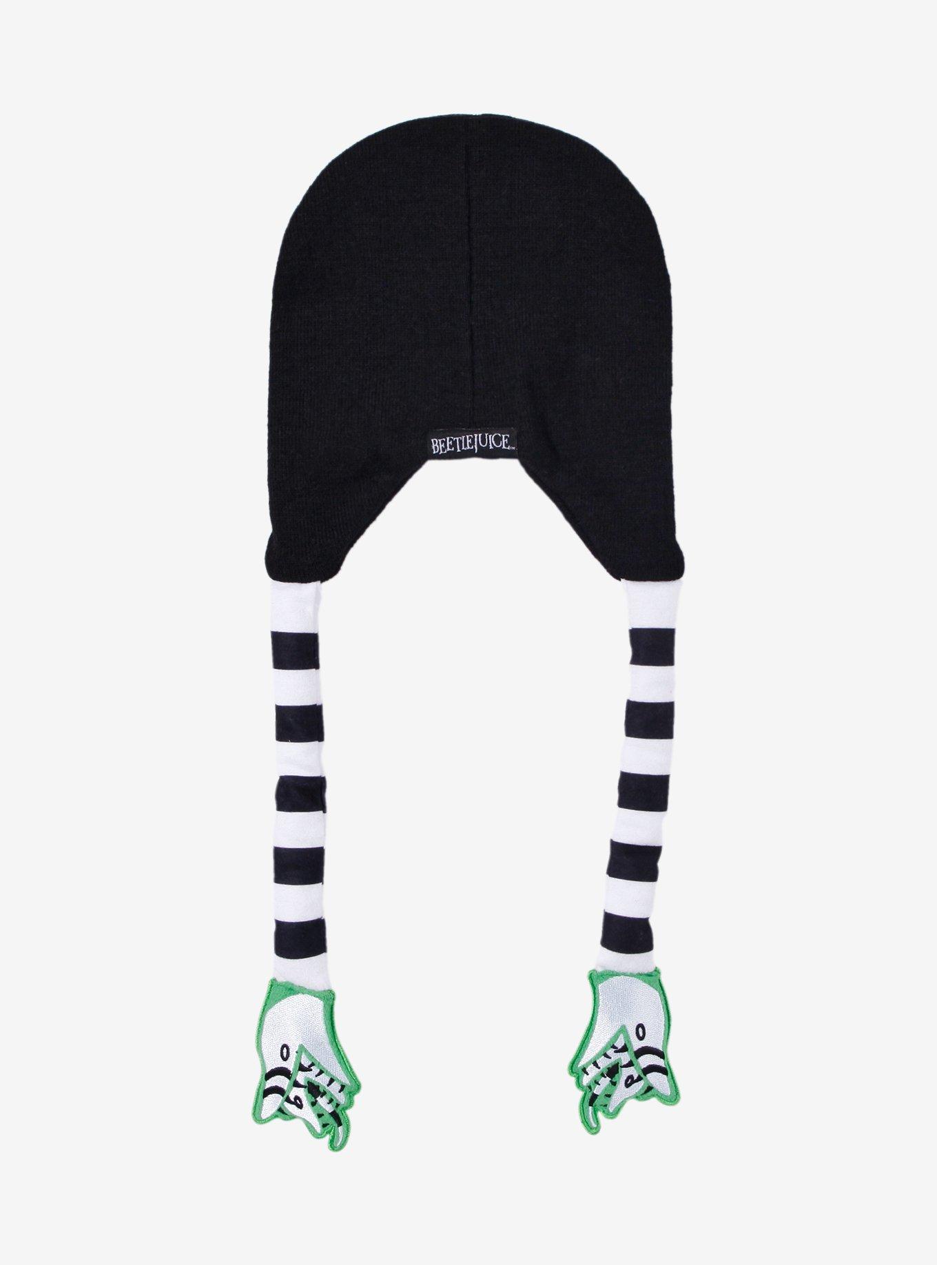 Beetlejuice Quote Sandworm Tassel Beanie, , alternate