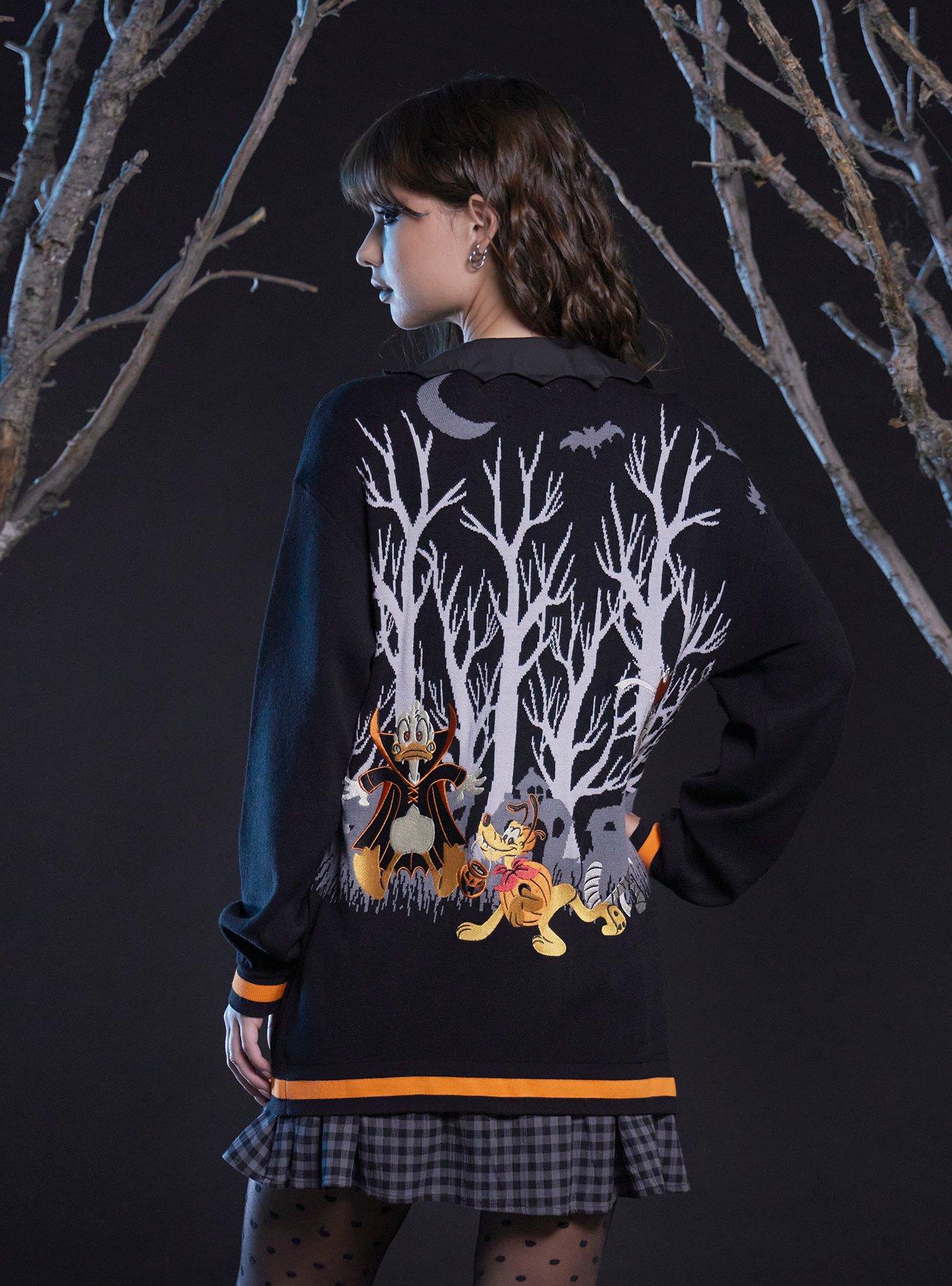 Her Universe Disney Halloween Trick-Or-Treat Girls Cardigan, MULTI, alternate