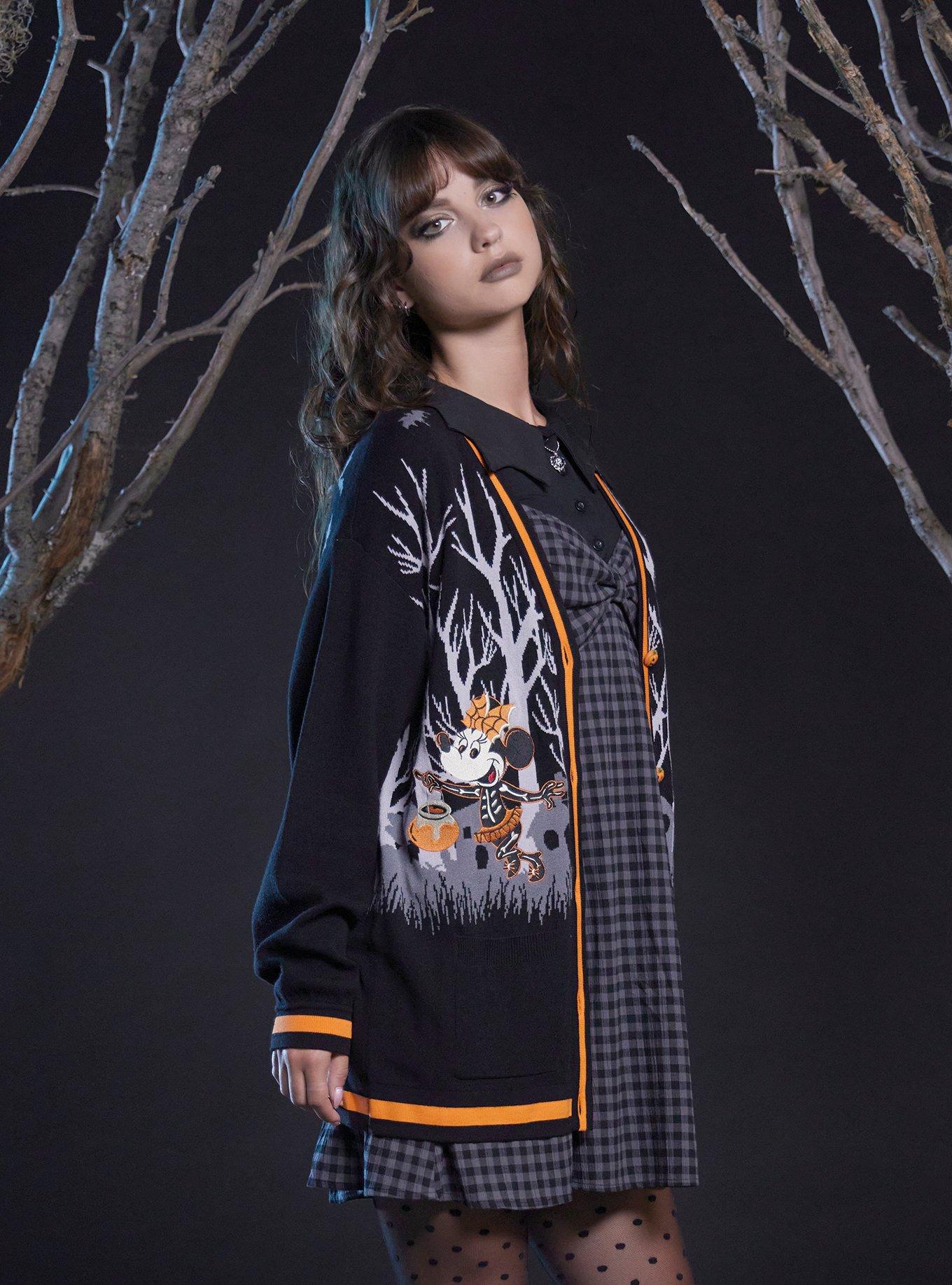 Her Universe Disney Halloween Trick-Or-Treat Girls Cardigan, MULTI, alternate