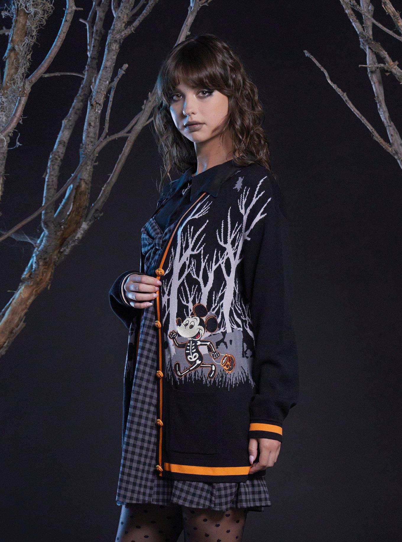 Her Universe Disney Halloween Trick-Or-Treat Girls Cardigan, MULTI, alternate