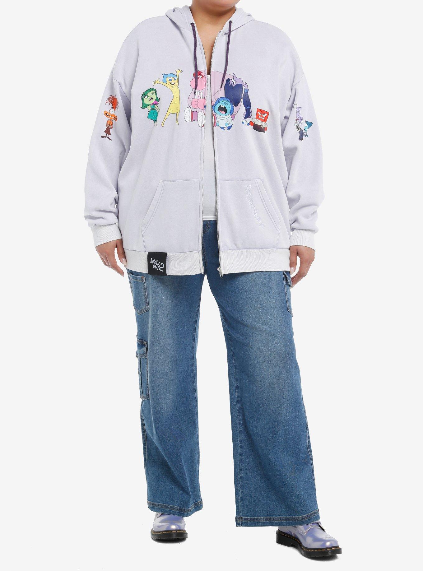 Her Universe Disney Pixar Inside Out 2 Emotions Girls Oversized Hoodie Plus Size, , hi-res
