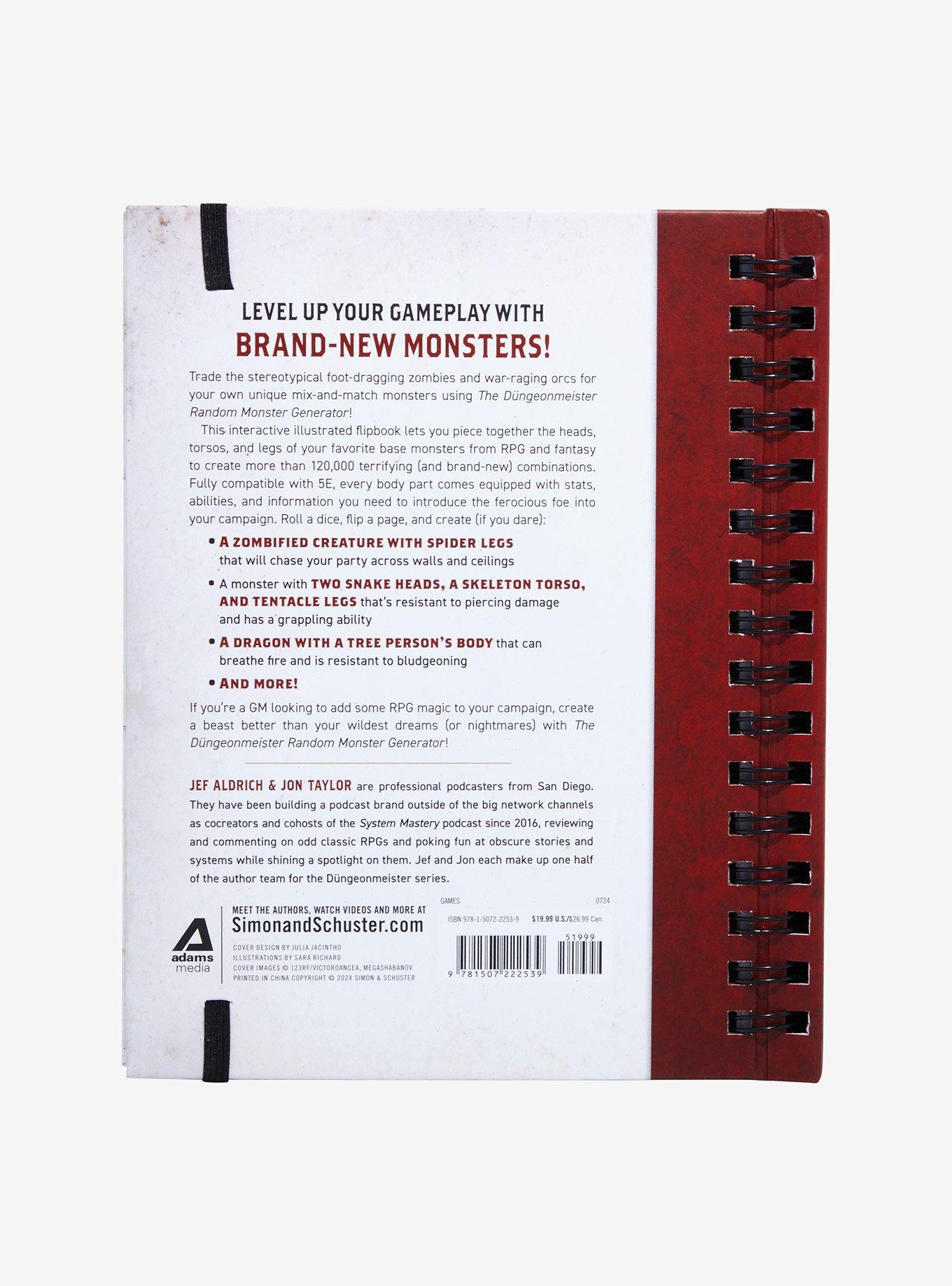 The Düngeonmeister Random Monster Generator Book, , alternate
